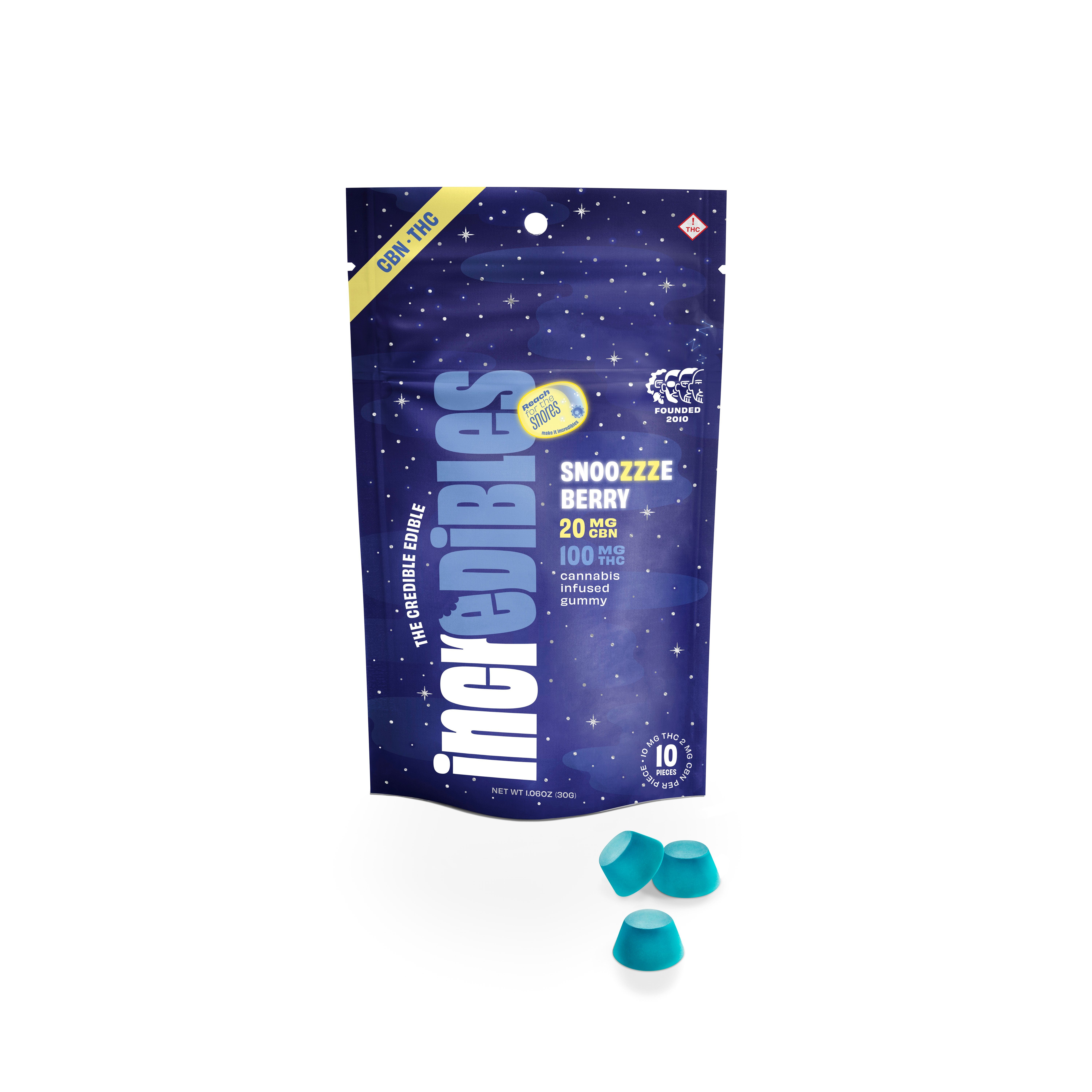 Incredibles | Snoozzzeberry 5:1 Chocolate Bar 100mg