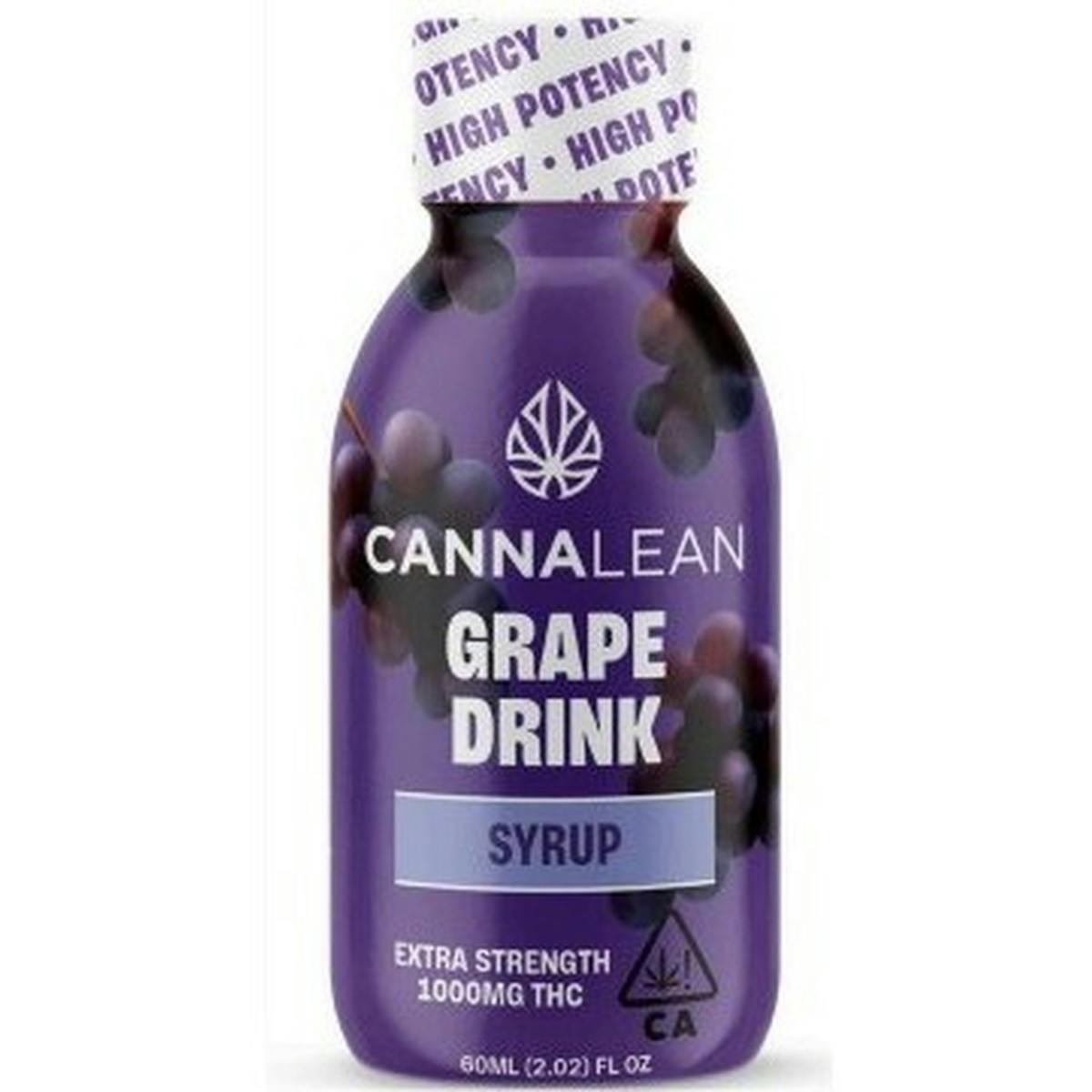 Cannalean | Grape Drink | 1000mg THC Syrup