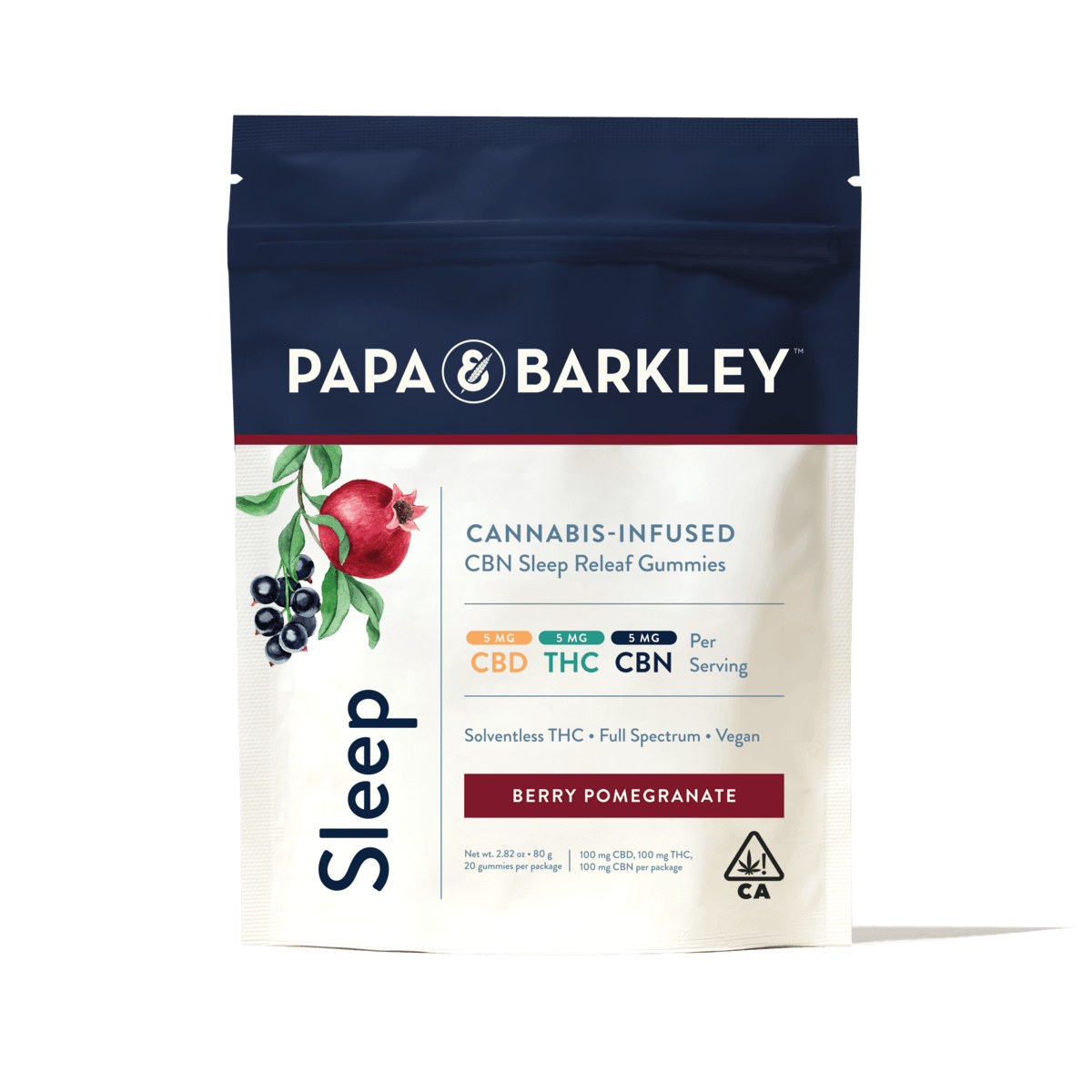 P&B | Gummies 100mg | CBN Berry Pomegranate