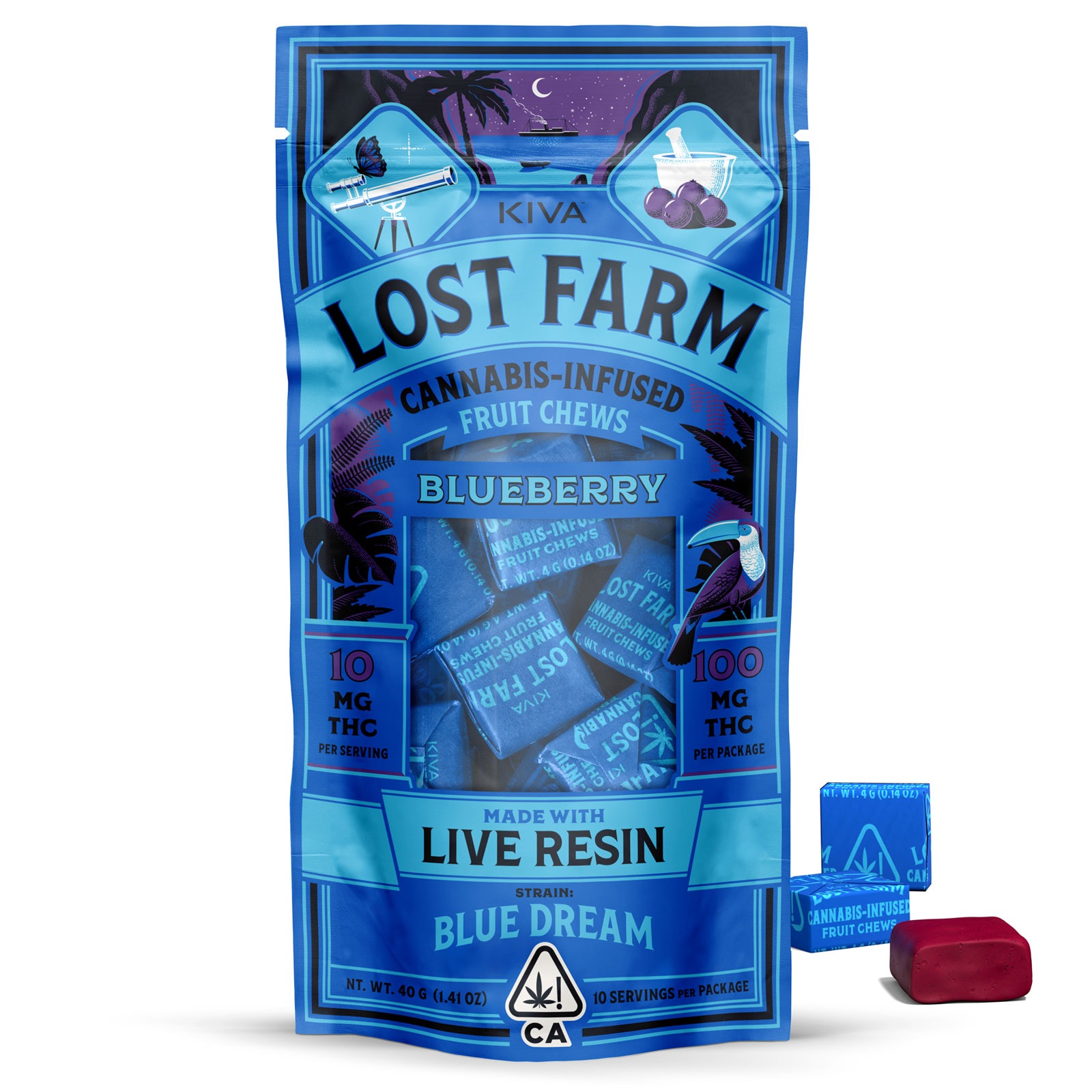 Blueberry x Blue Dream | Live Resin Chews | 100mg