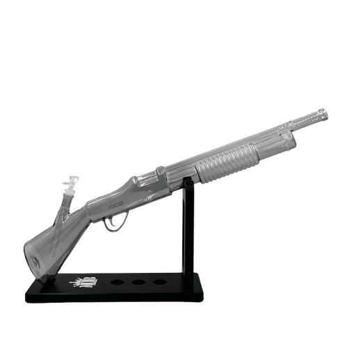 Glass Shotgun Bong w/ Stand