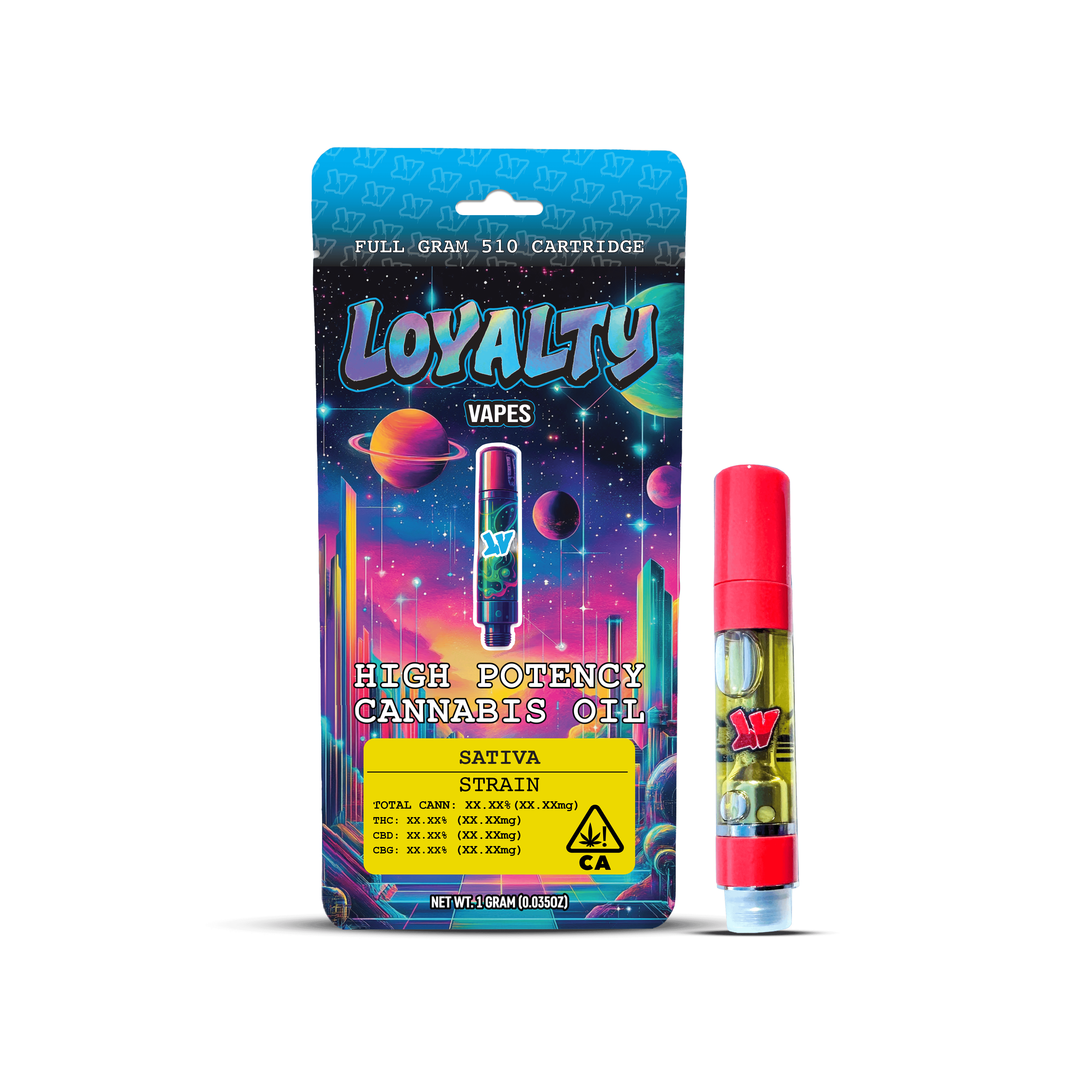 Loyalty | HPCO | 1g Vape Cartridge | Outer Space (S)