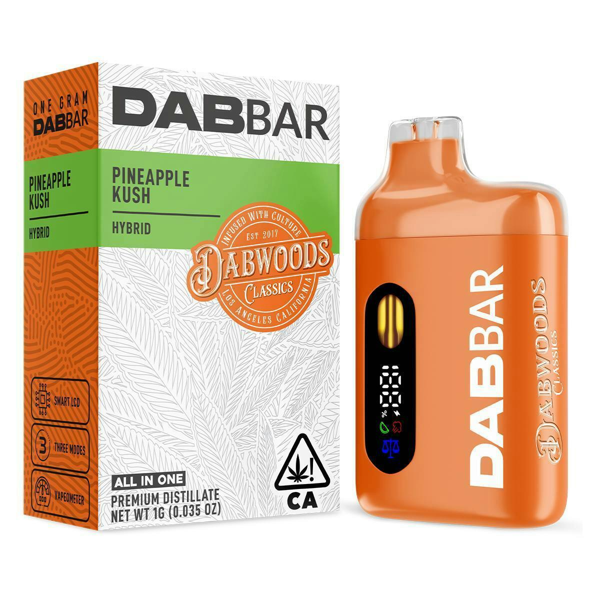 DABWOODS, 1.0G AIO (H), PINEAPPLE KUSH