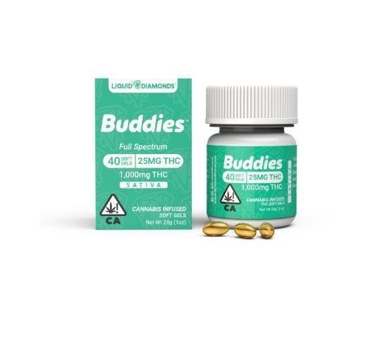 Buddies - THC LD Sativa Softgels - 25mg (40ct) - *