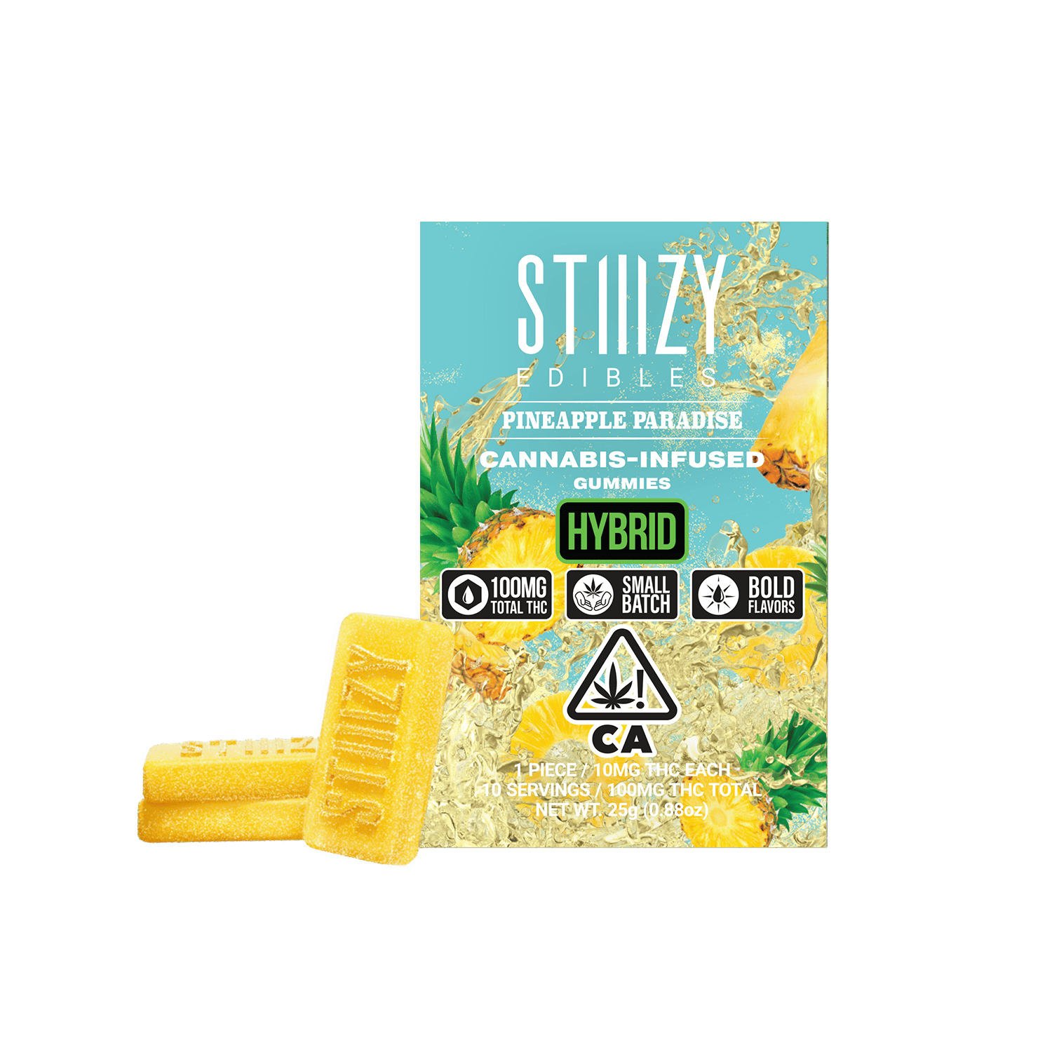 PINEAPPLE PARADISE - Gummies 100mg THC Edibles
