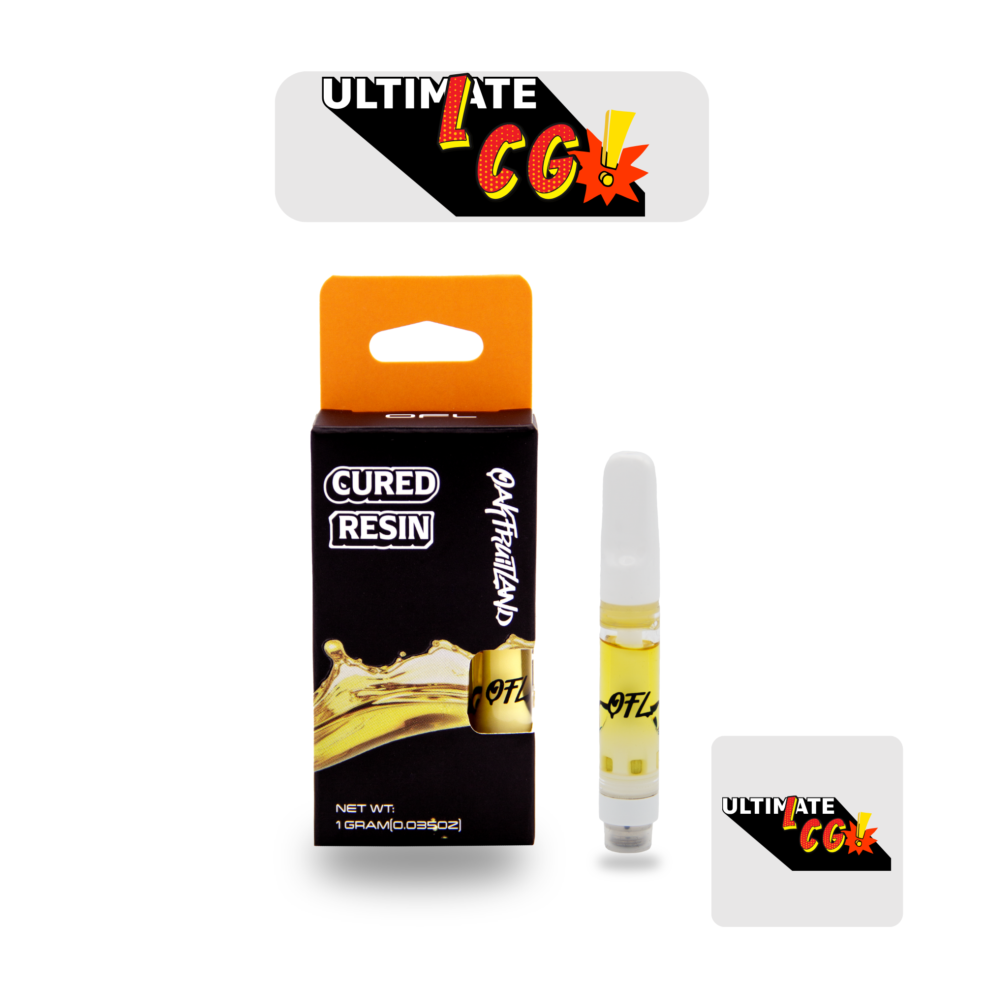 OAKFRUITLAND CURED RESIN CART 1G - ULTIMATE LCG (I)