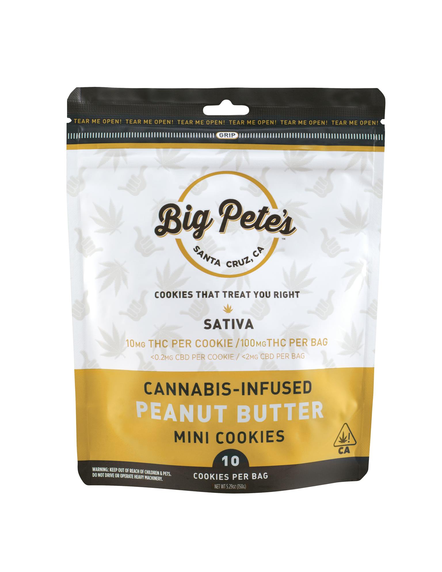 Big Pete’s - Peanut Butter Cookies - Sativa! - 100mg, NEW LOWER PRICE!