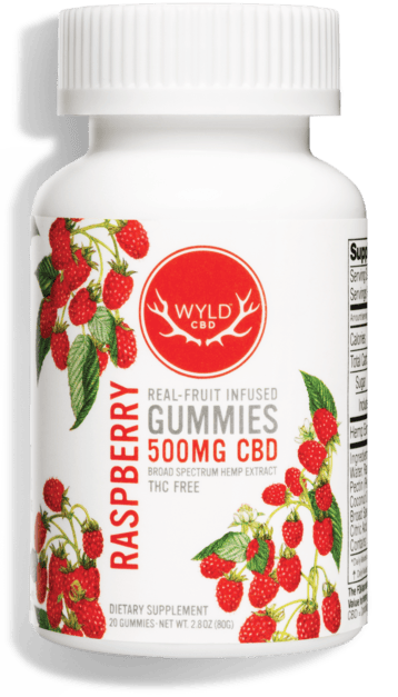 Edible Gummies Wyld Raspberry CBD - 500mg - NWC