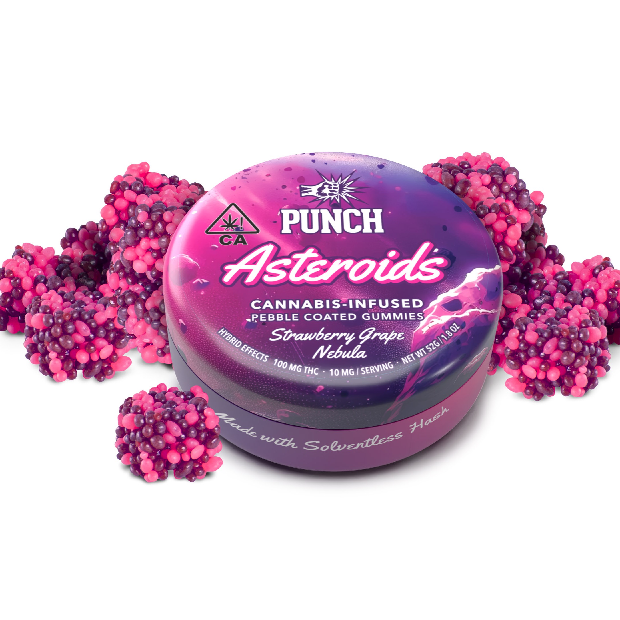 Punch - 100mg Solventless Asteroids - Strawberry Grape Nebula