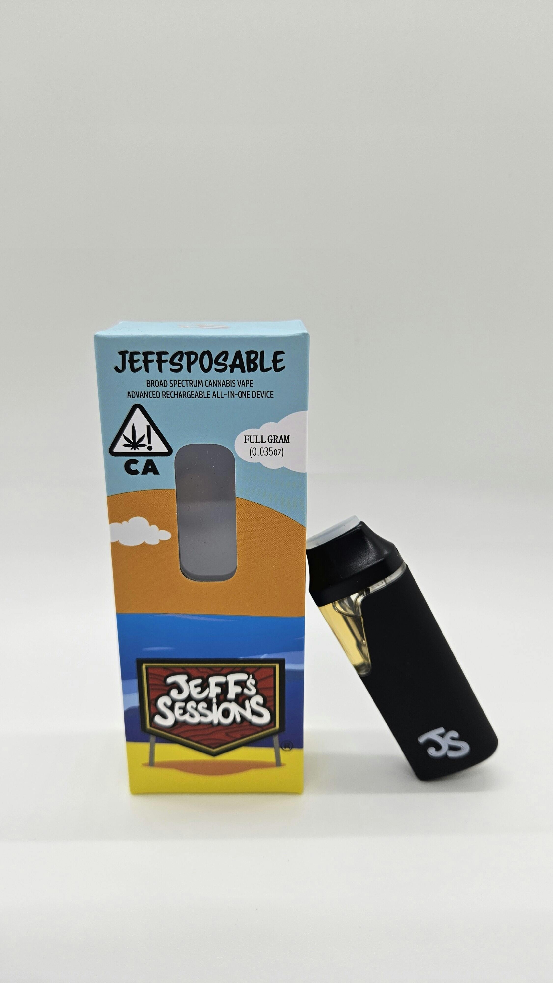 Jeff's Sessions | Blueberry Cheesecake 1g | All-In-One Vape Pen