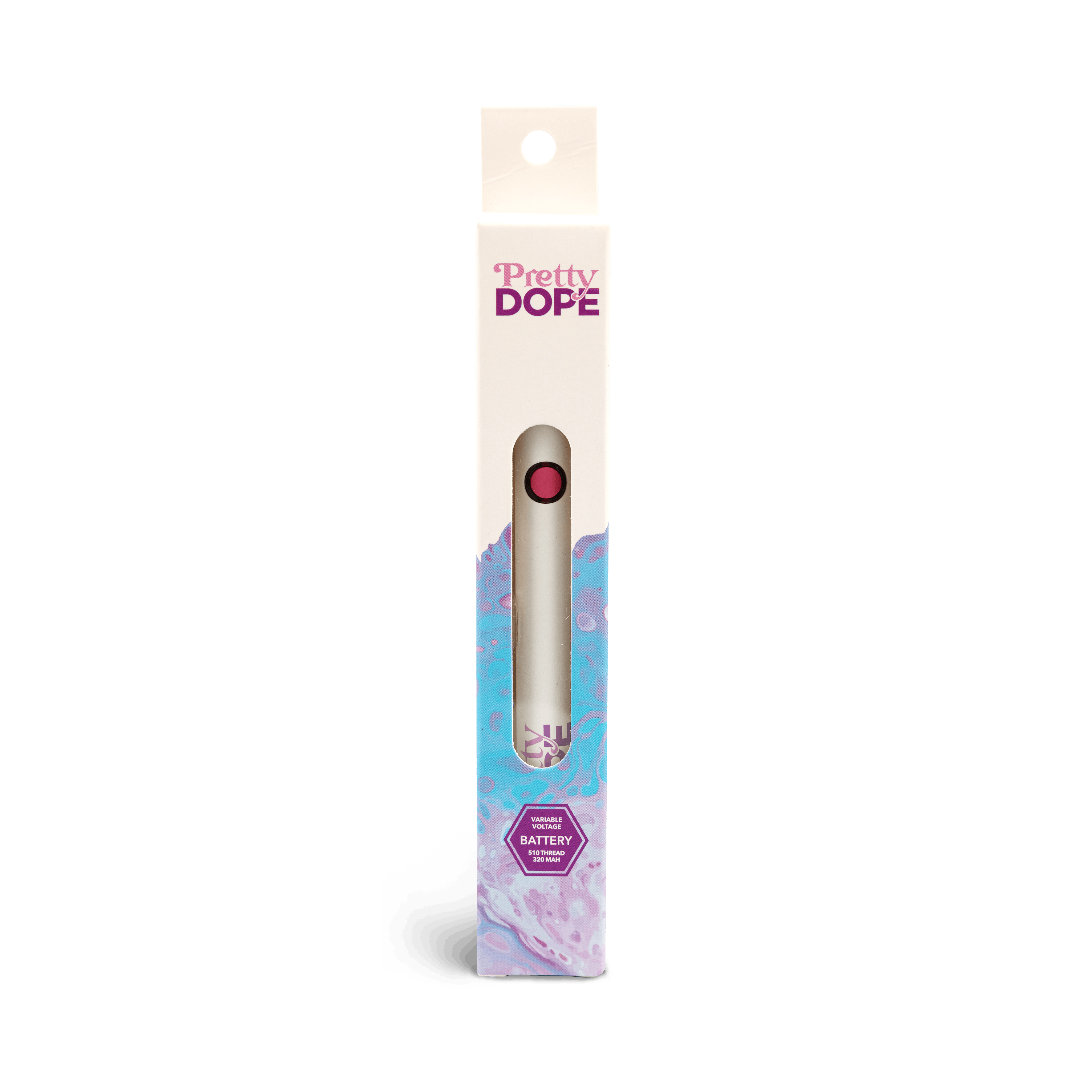 PRETTY DOPE - 510 BATTERY - WHITE - 1PC