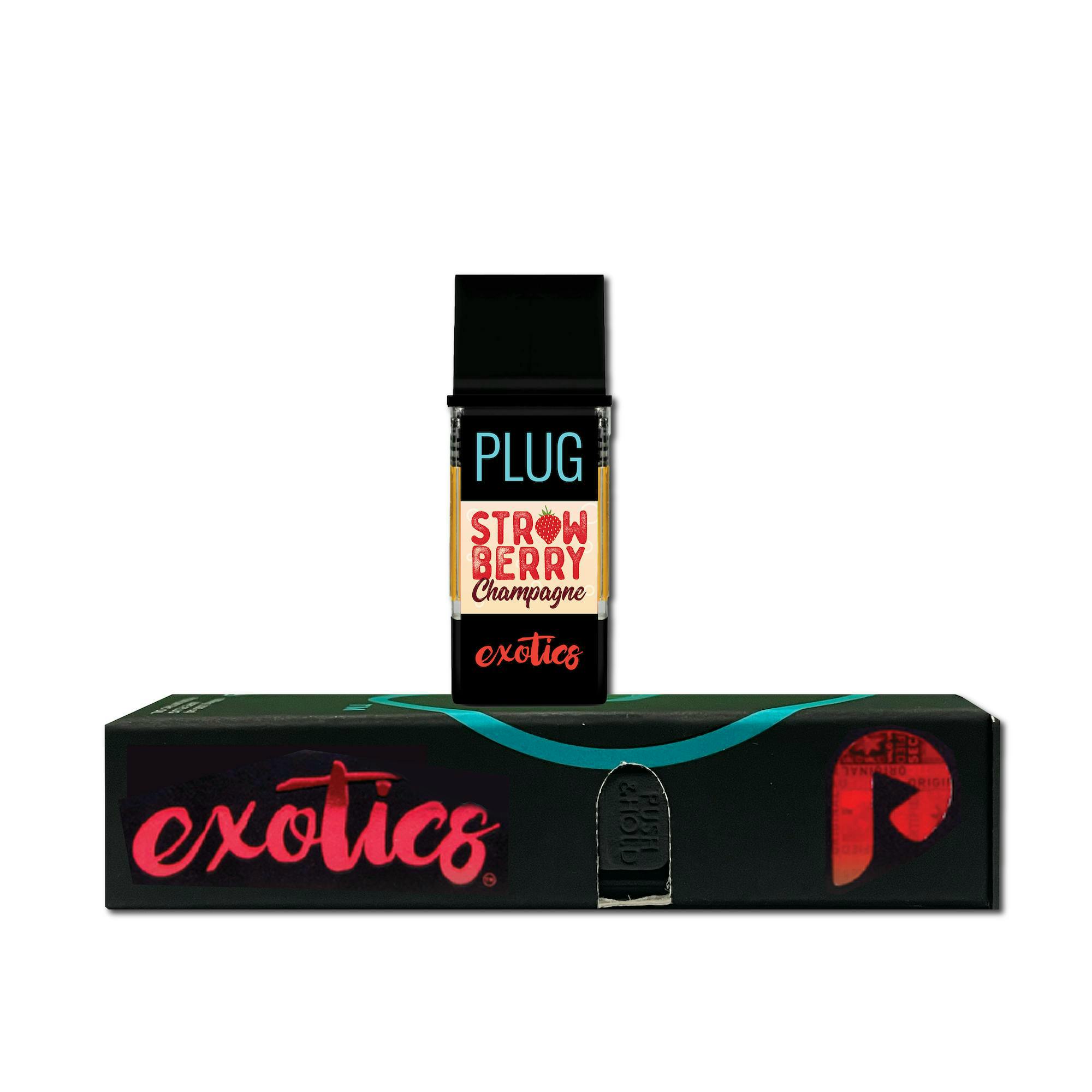 PLUG PLAY - VAPE (DISTILLATE) - 1G - HYBRID - STRAWBERRY CHAMPAGNE