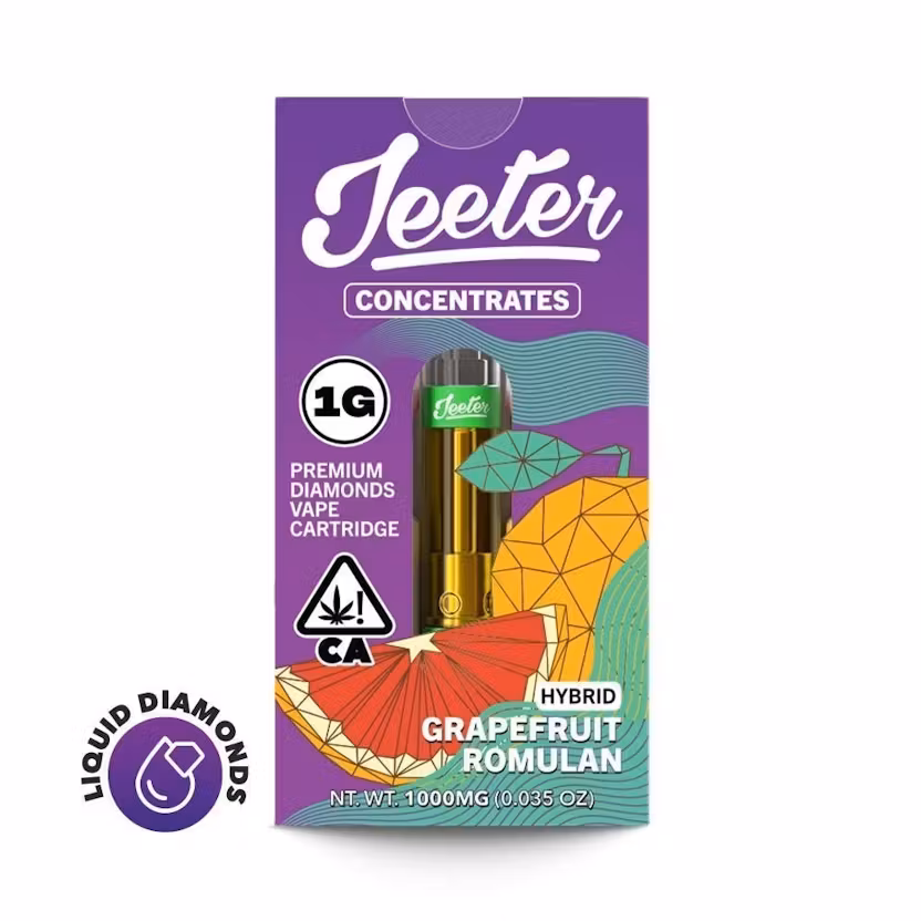 Jeeter Juice Liquid Diamonds Vape Cartridge - Grapefruit Romulan