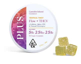 Tropical Twist Rosin Gummies Flow + THCV 5:2.5:2.5 THC/THCV/CBC