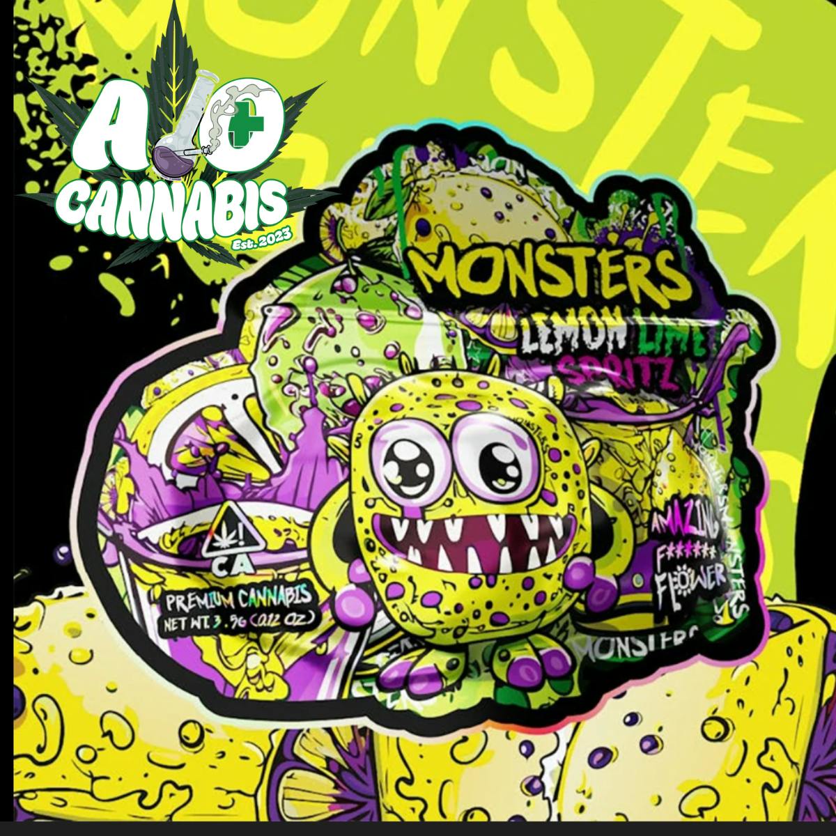 Monster | 3.5g Pouch - Lemon Lime Spritz
