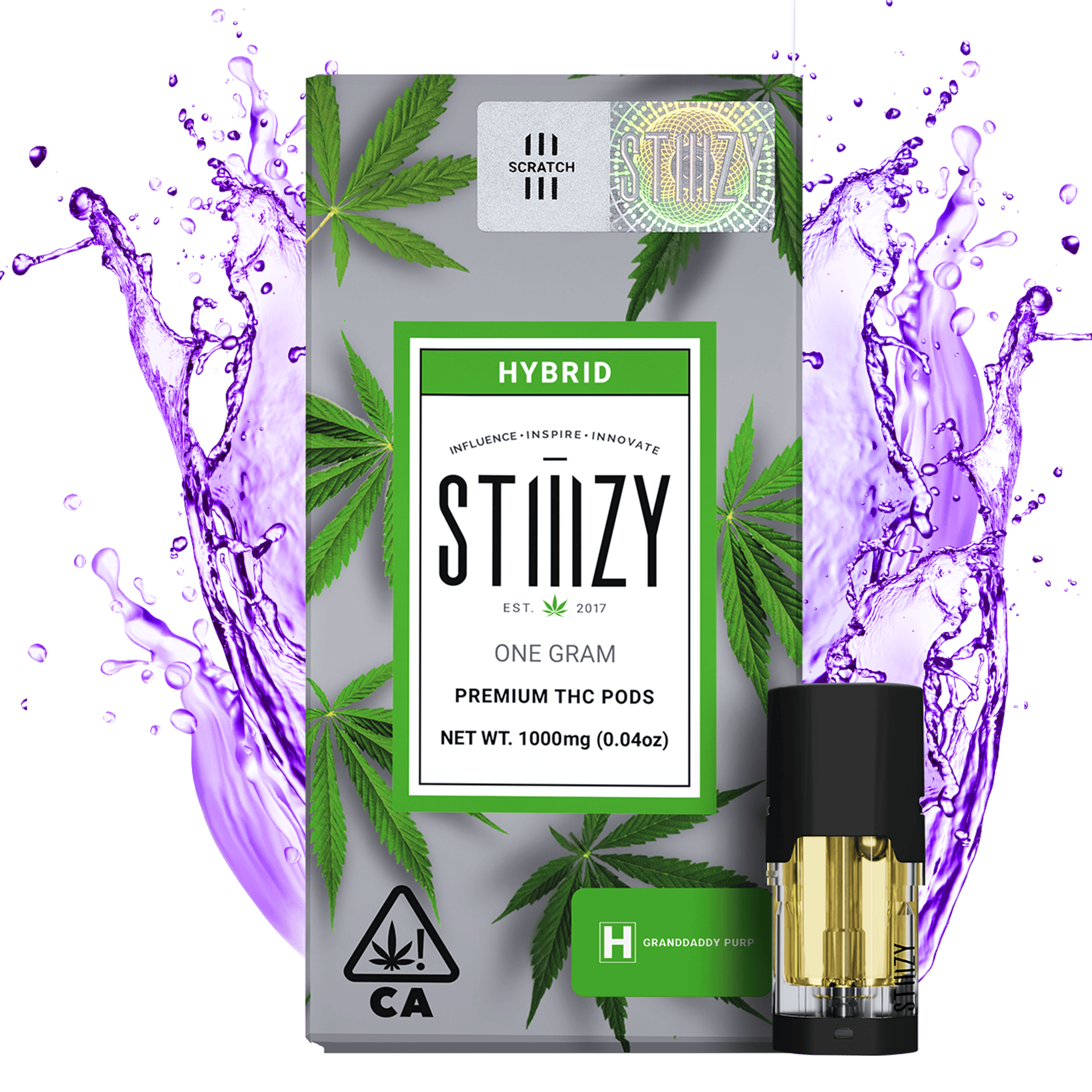 STIIIZY - VAPE (DISTILLATE) - 1G - HYBRID - GRANDDADDY PURP