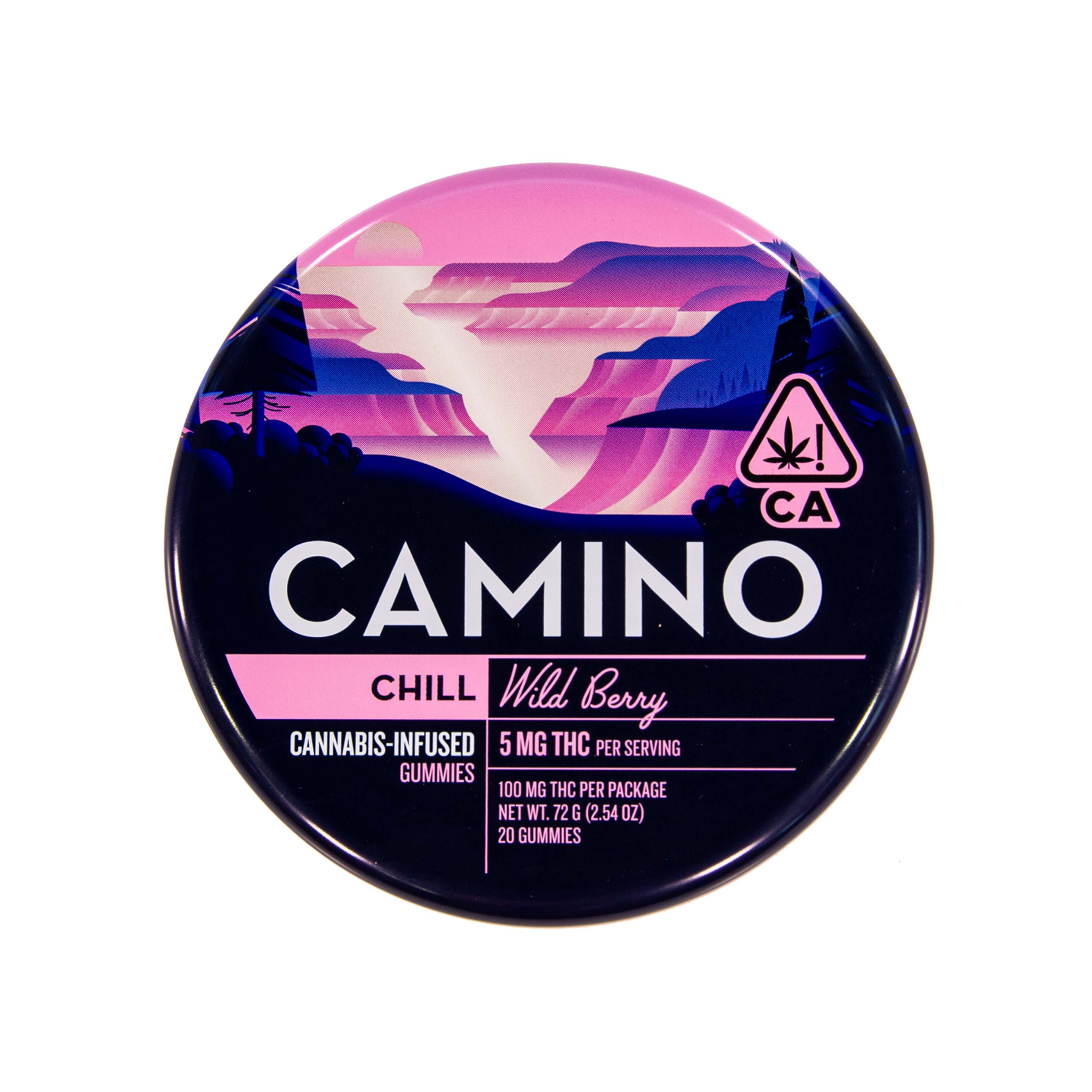 Camino | Chill Wild Berry Gummies (100mg THC)