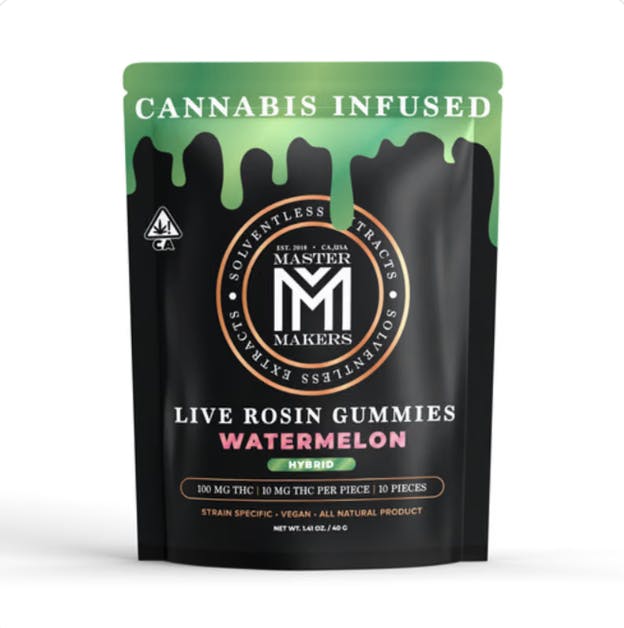Master Makers | Watermelon Gummies | 100mg | 10pk | 10mg/ea