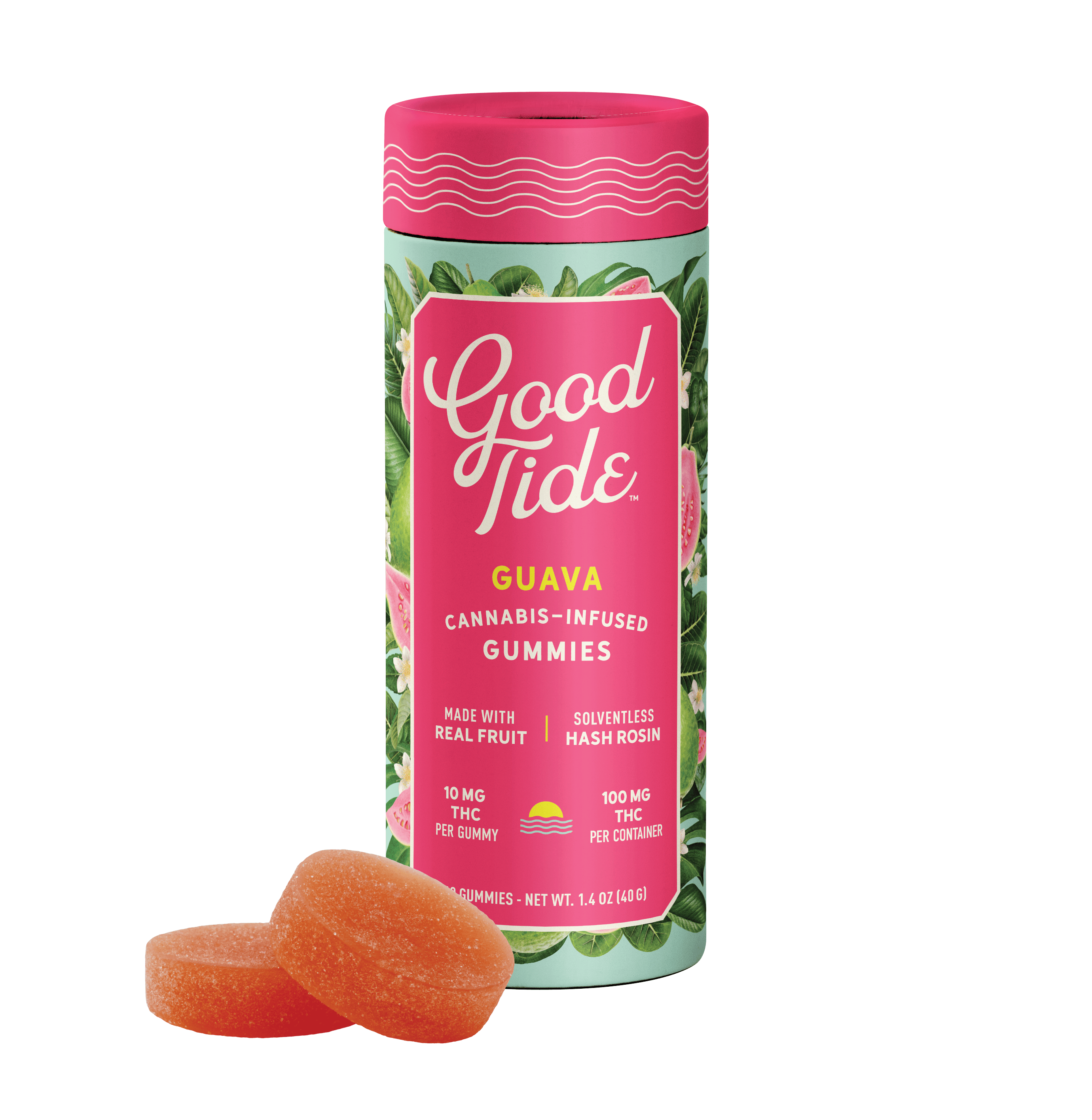 GOOD TIDE - GUAVA 100MG GUMMIES