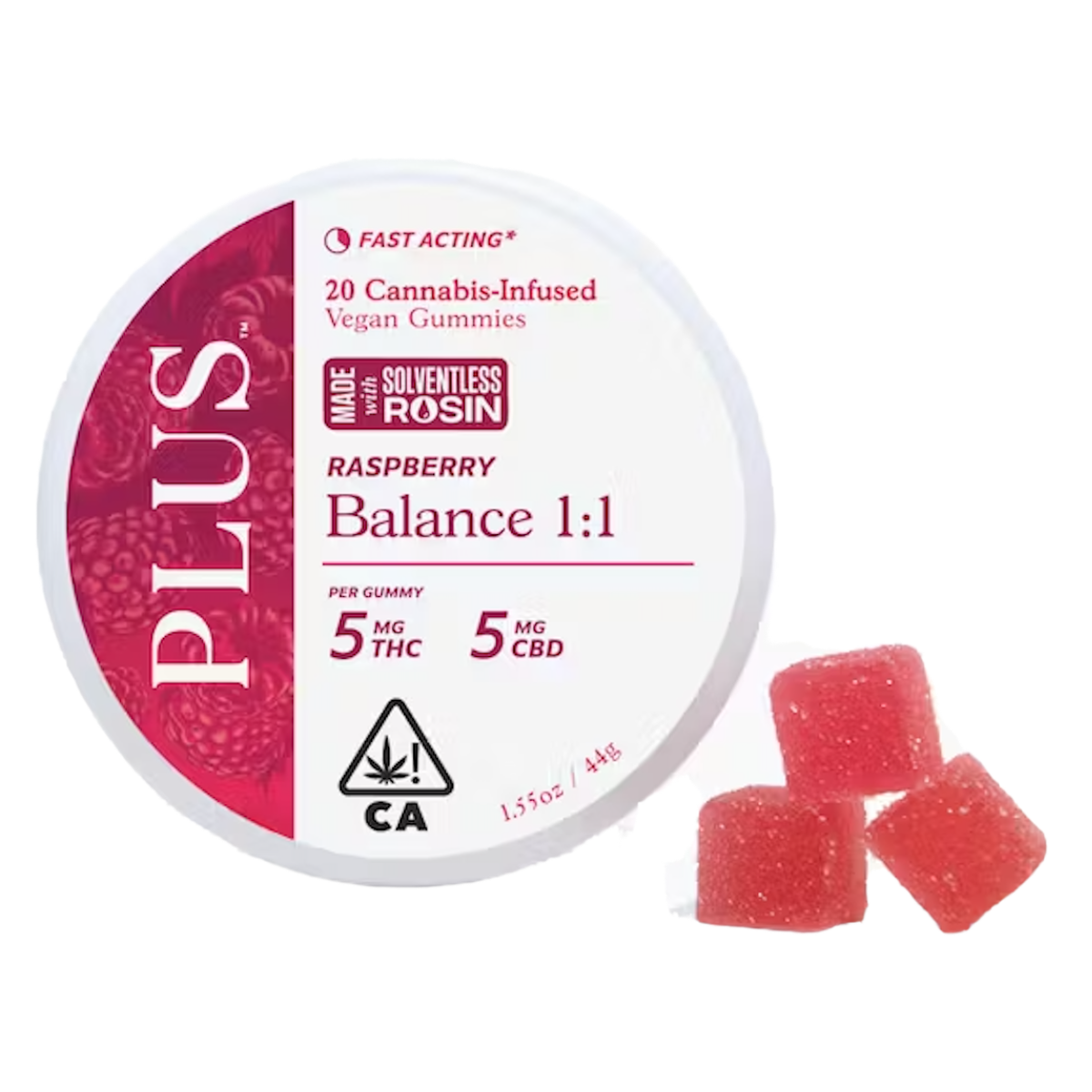 RASPBERRY 1:1 BALANCE ROSIN GUMMIES