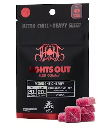 Heavy Hitters Midnight Cherry CBN Gummies