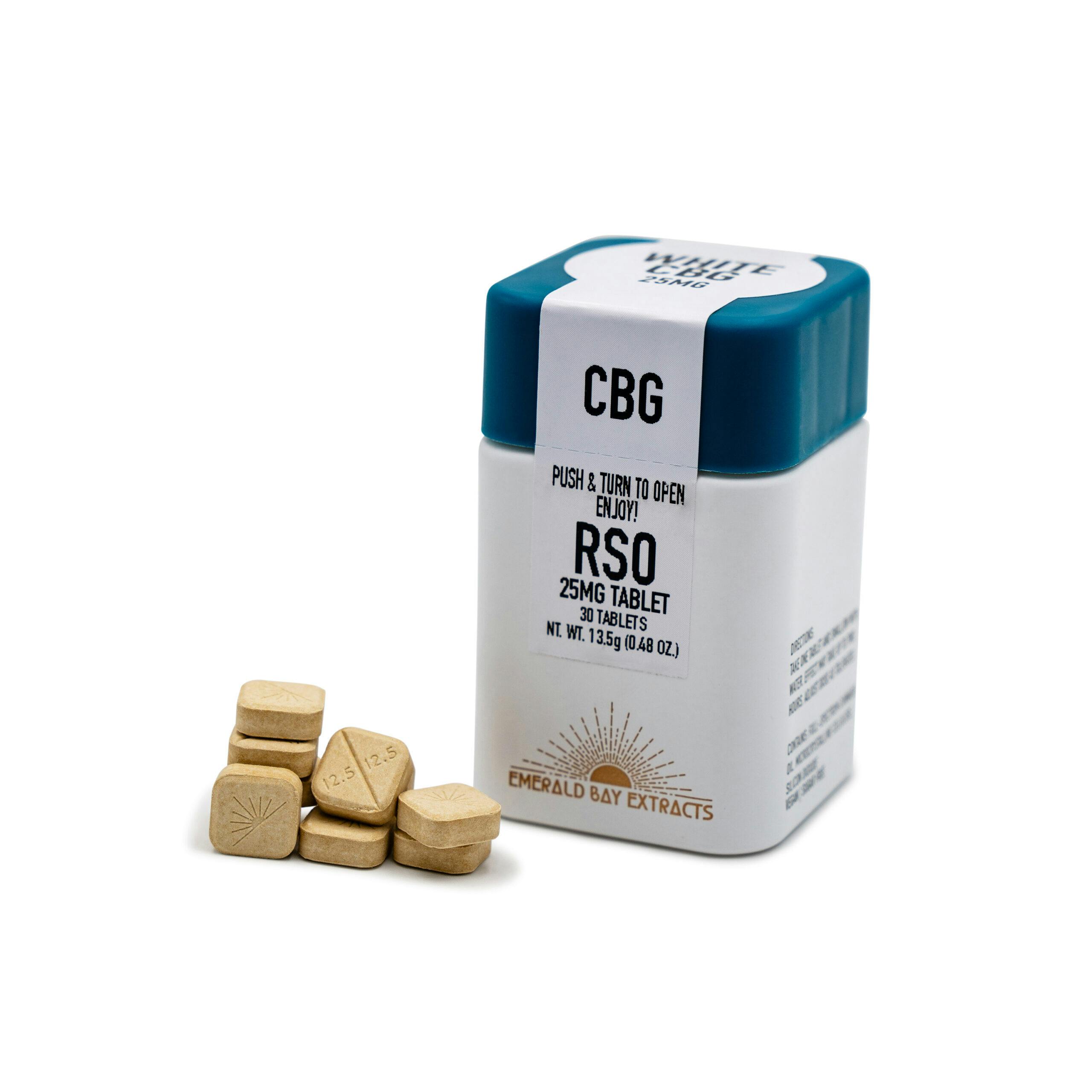 White CBG | 50mg Tablet | 1000mg Package | CBG | RSO