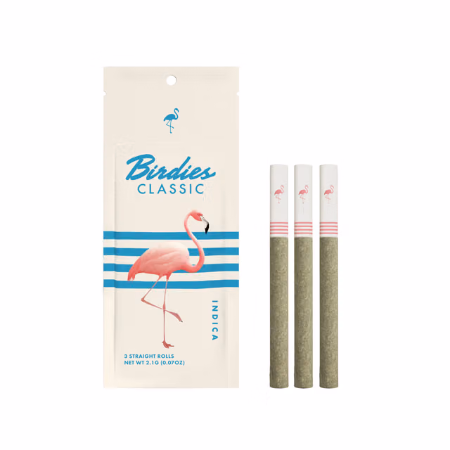 Classic Indica Straight Roll 3 Pack - 2.1g