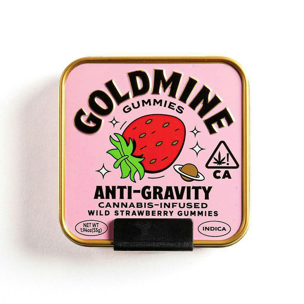 Goldmine Gummies | Anti-Gravity Wild Strawberry | 100mg | 10ct | 10mg/ea