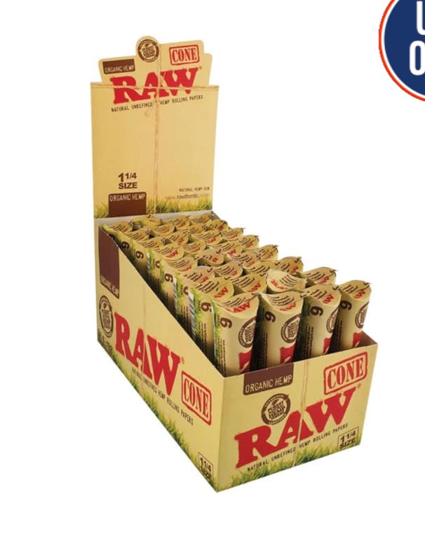 RAW Organic Hemp Cones | 1 1/4 | 6pc |