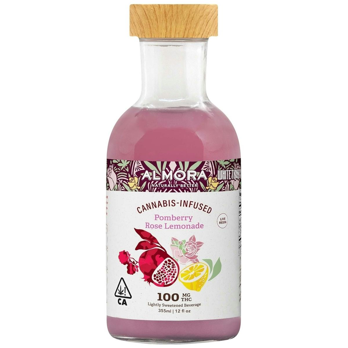 Almora Farm | LRE Bev 100mg | Pomberry Rose Lemonade 12oz