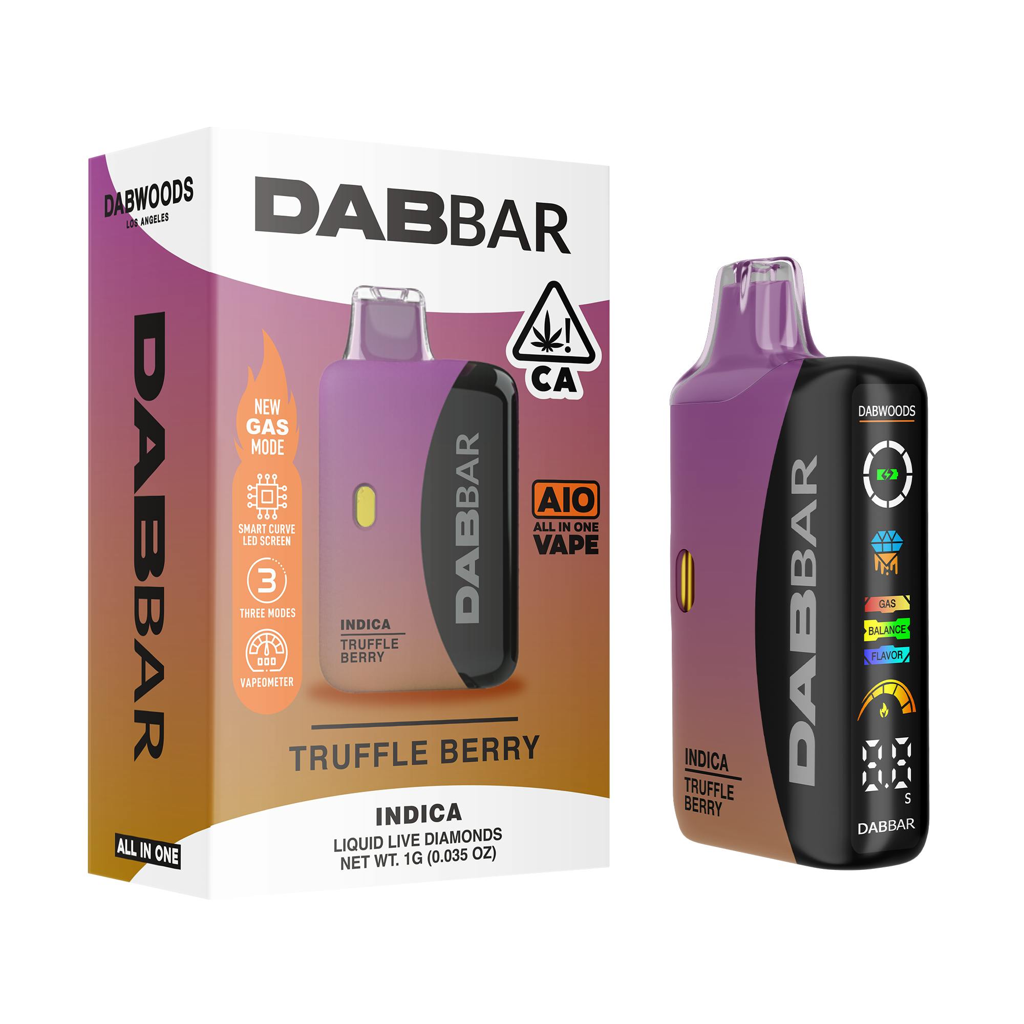 DABWOODS, 1.0G LIVE DIA AIO (I), TRUFFLE BERRY