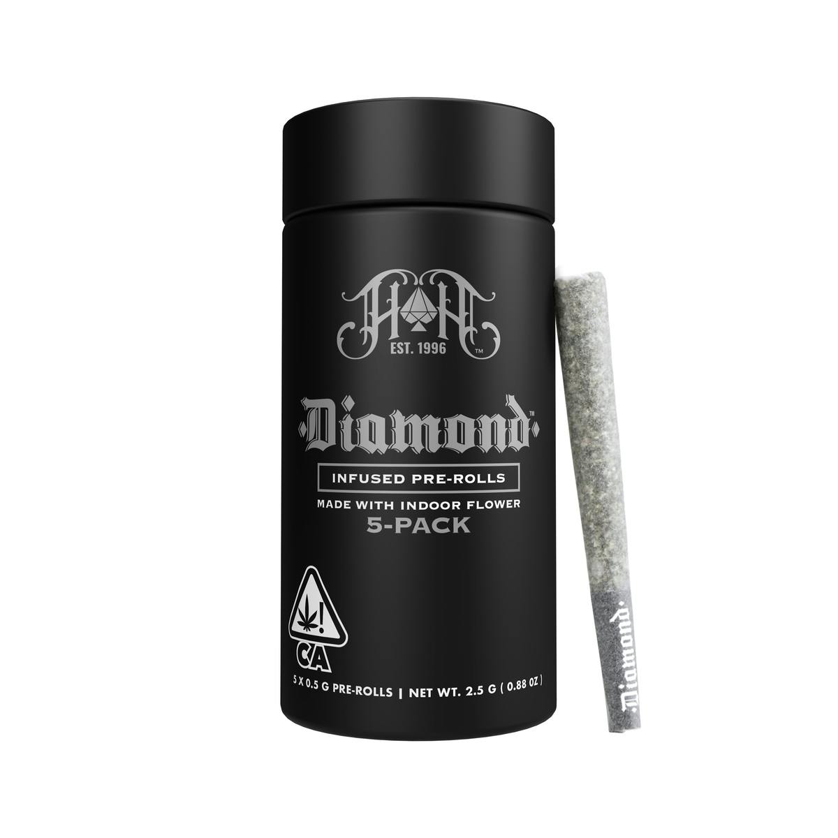 Huckleberry Hill Farms: Mountain Mist - Diamond Infused Pre-Rolls|2.5G 5-Pa