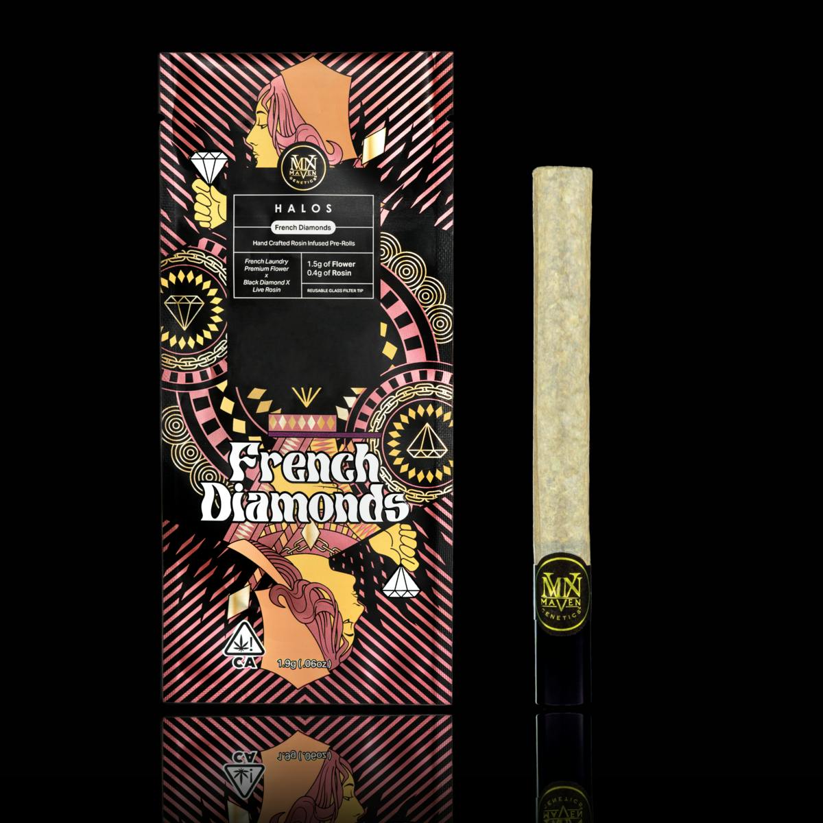 Maven Genetics - French Diamonds (Indica) Halo Hash Hole 1.9g