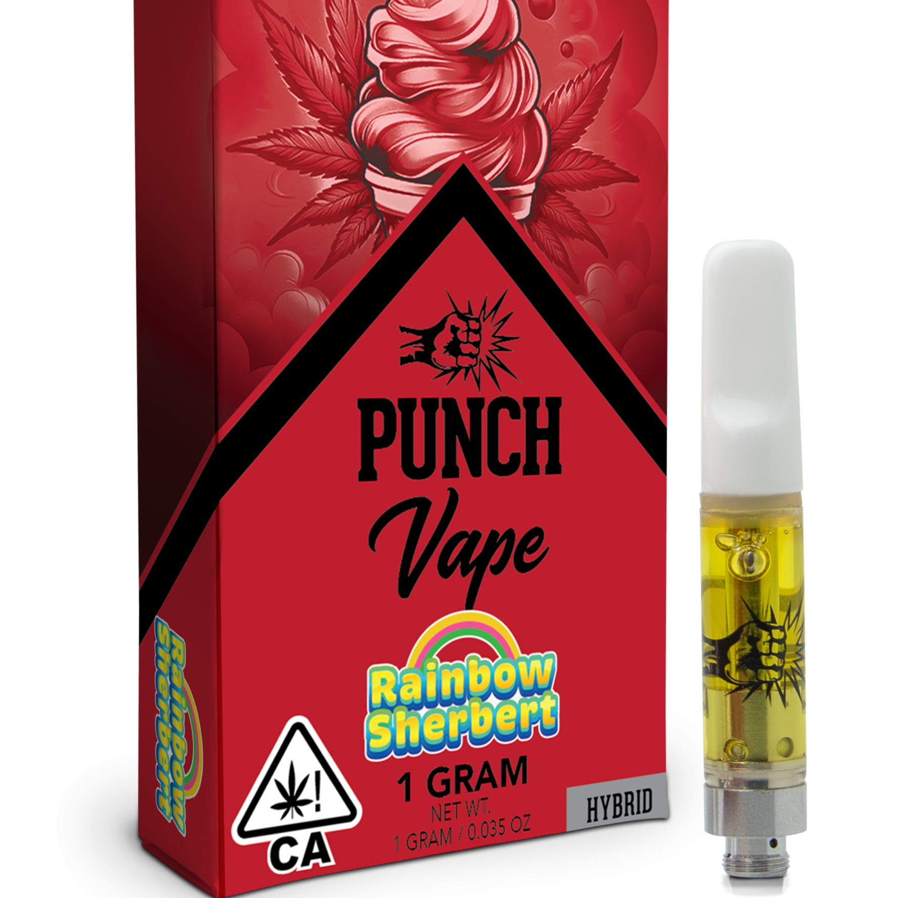 Punch Extracts - Distillate Cart - Rainbow Sherbert (1g)