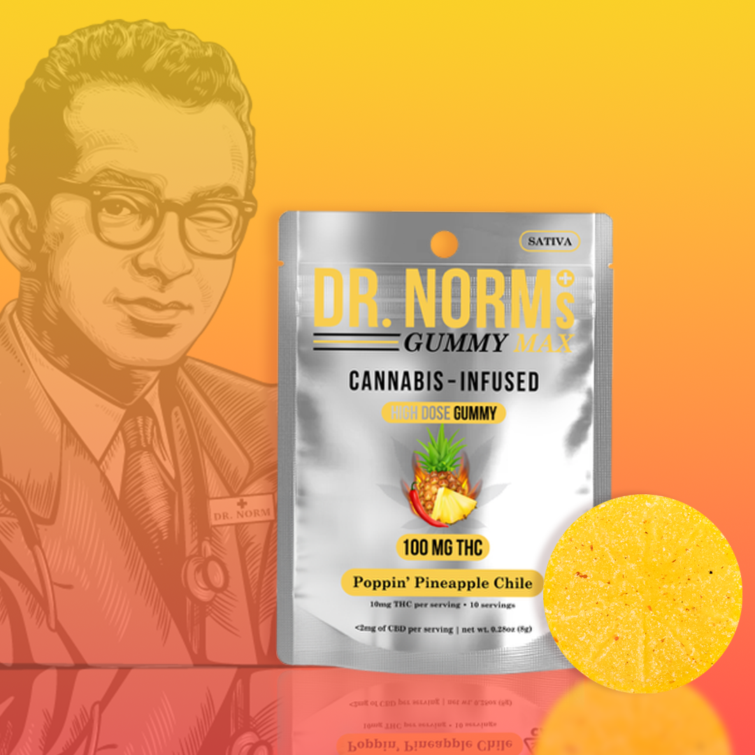 Dr Norms Poppin Pineapple Chile Gummy - 100mg