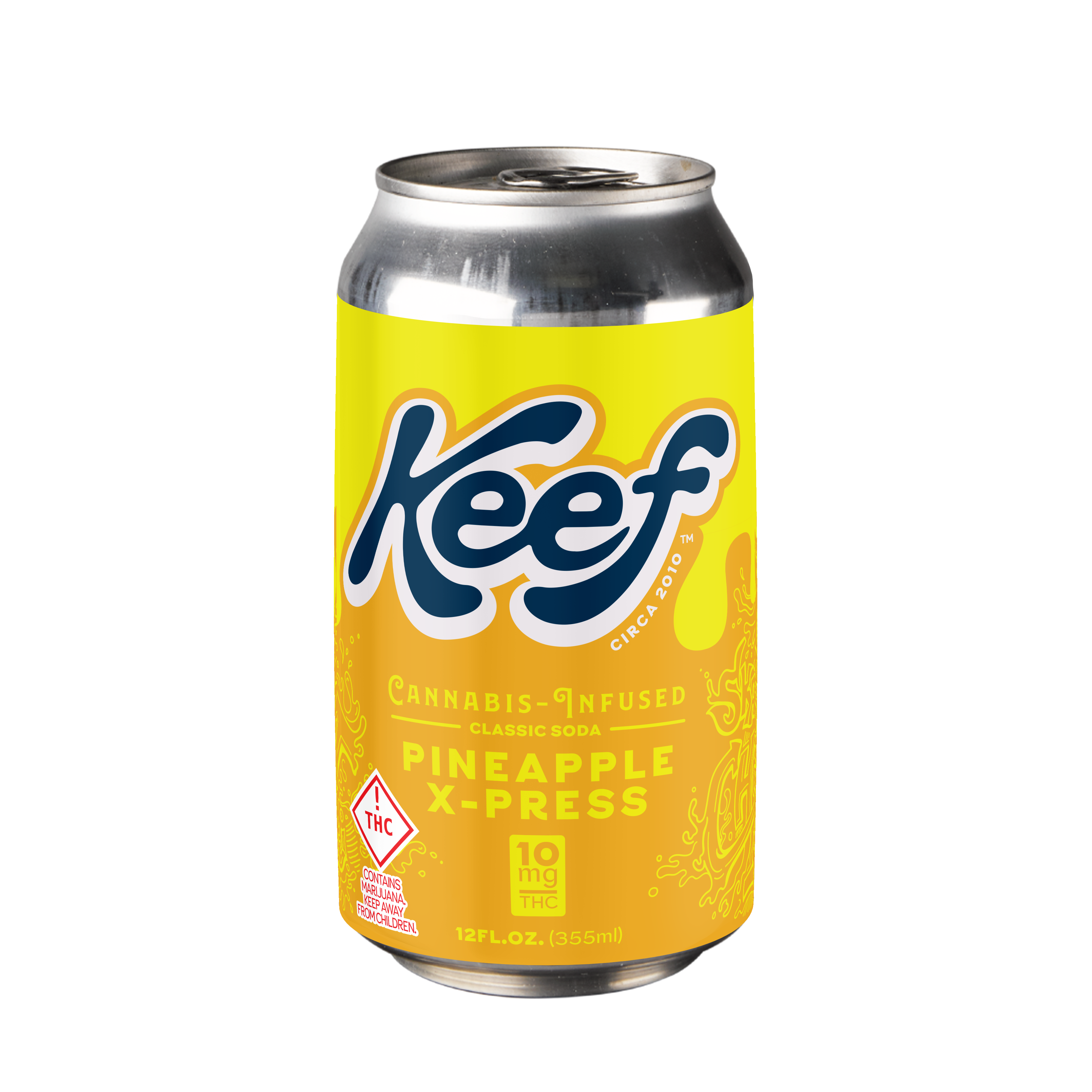 Keef Pineapple X-Press Classic Soda 10mg 12oz