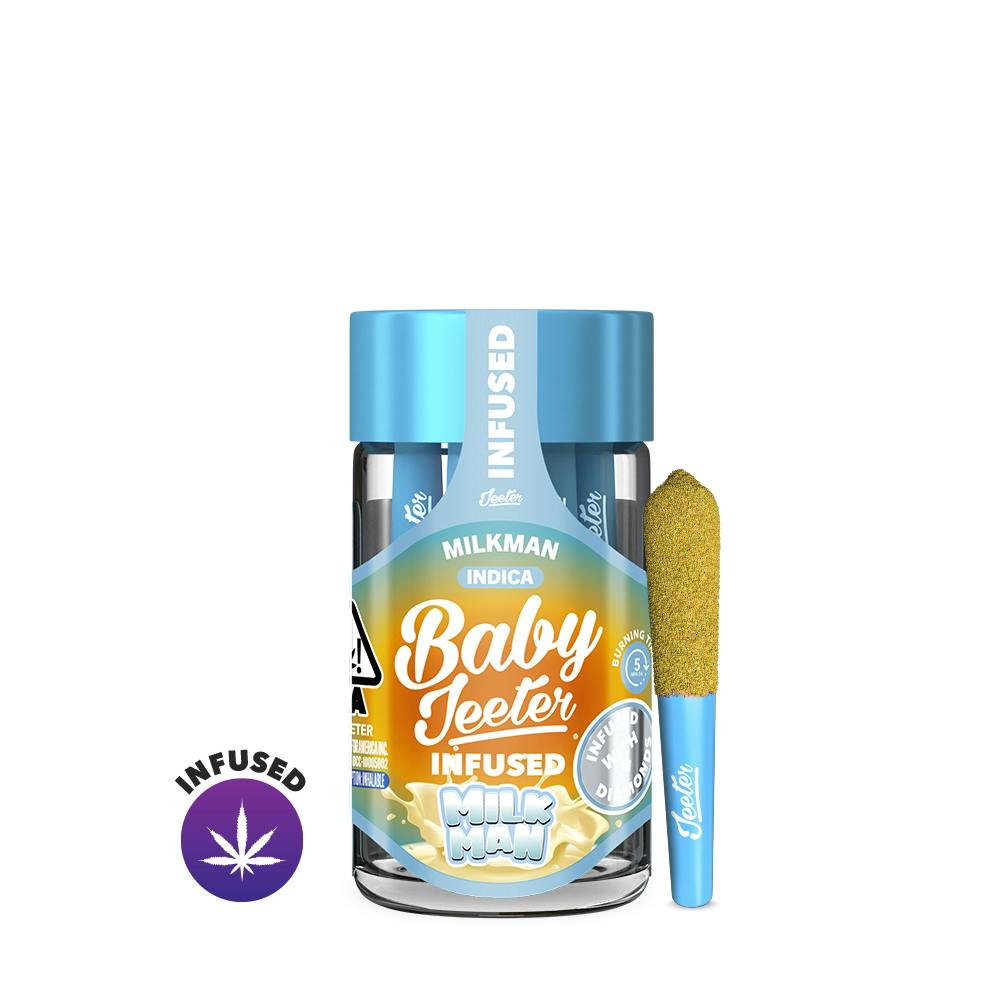 Baby Jeeter - Milk Man (Indica) Rosin Enhanced 5pk Preroll 2.5g