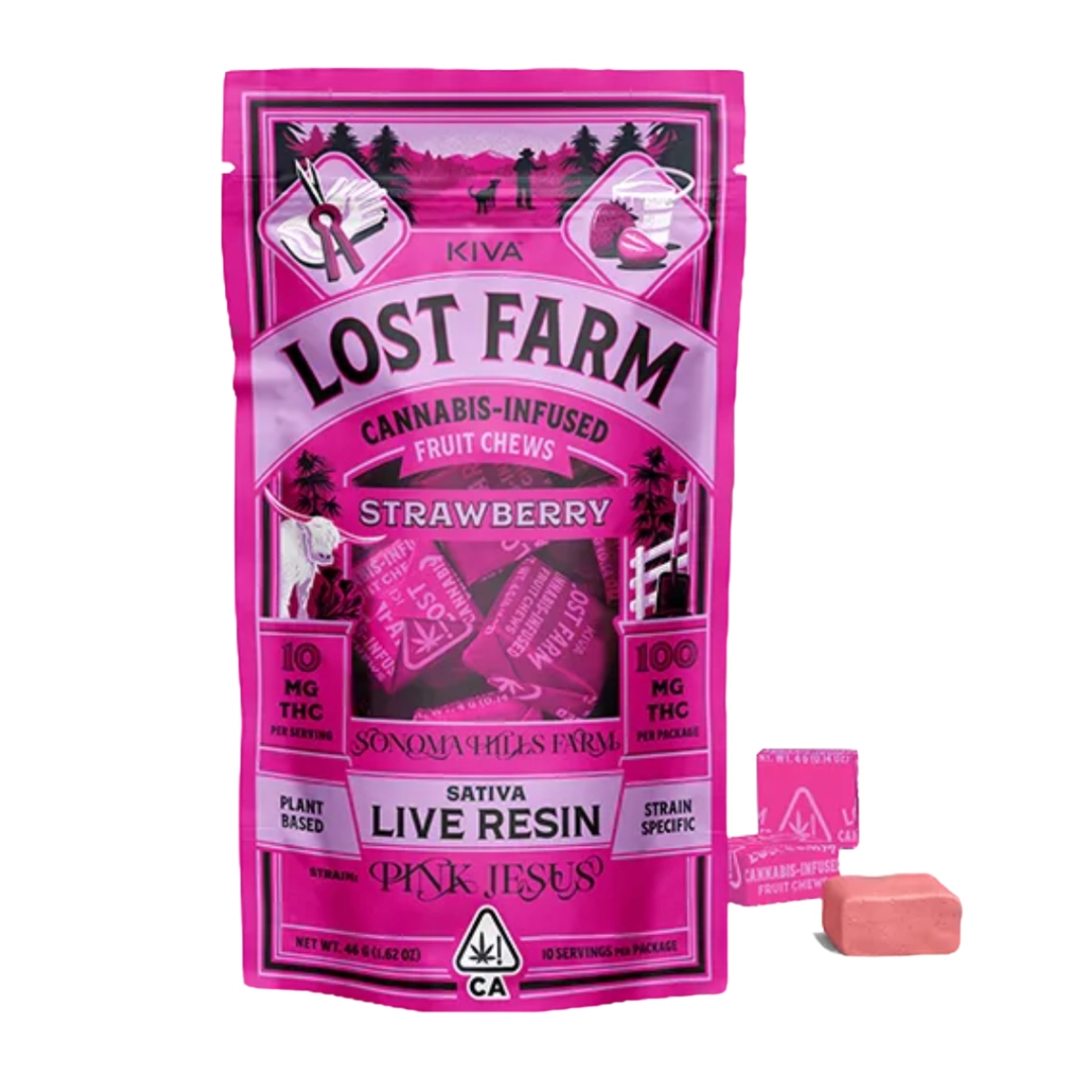 LOST FARM STRAWBERRY PINK JESUS CHEWS