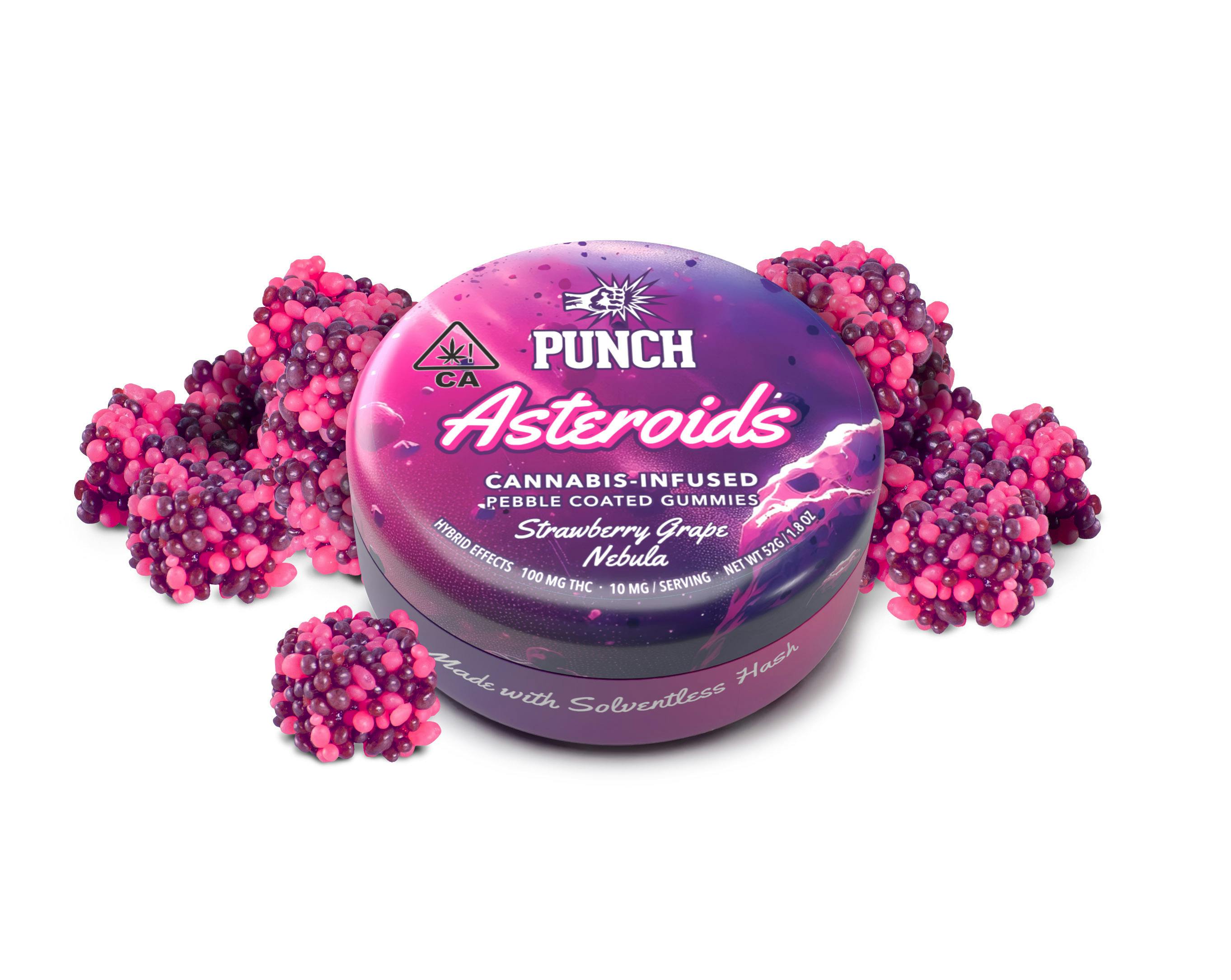 Punch | Asteroid Gummies 100mg | Strawberry Grape Nebula