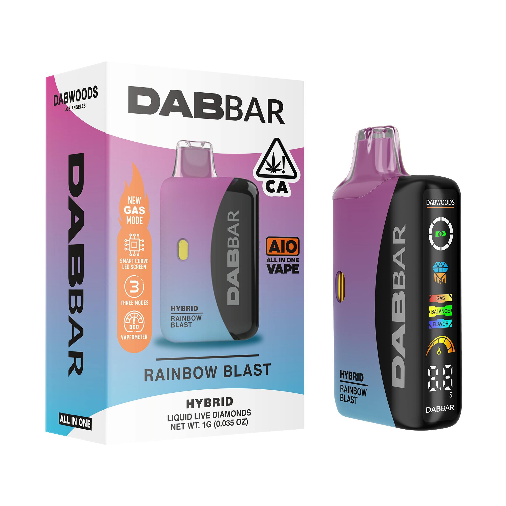 DABWOODS, 1.0G LIVE DIA AIO (H), RAINBOW BLAST