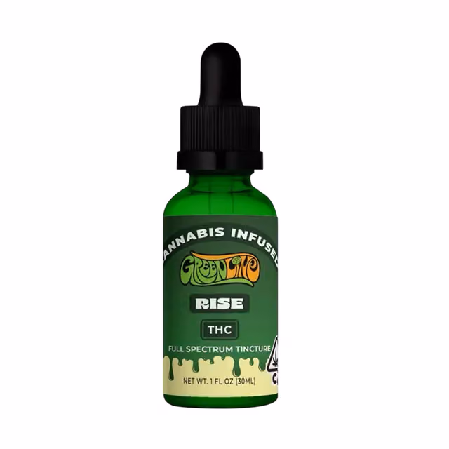 RISE Tincture | 1000mg THC | MCT Oil + Full-Spectrum RSO - Bottle