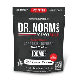 Dr. Norms | Cookie 100mg (Max) | Cookies N Cream (Single)