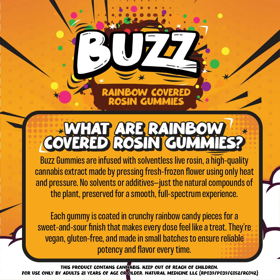 BUZZ Rosin | Tangerine Solventless Gummies