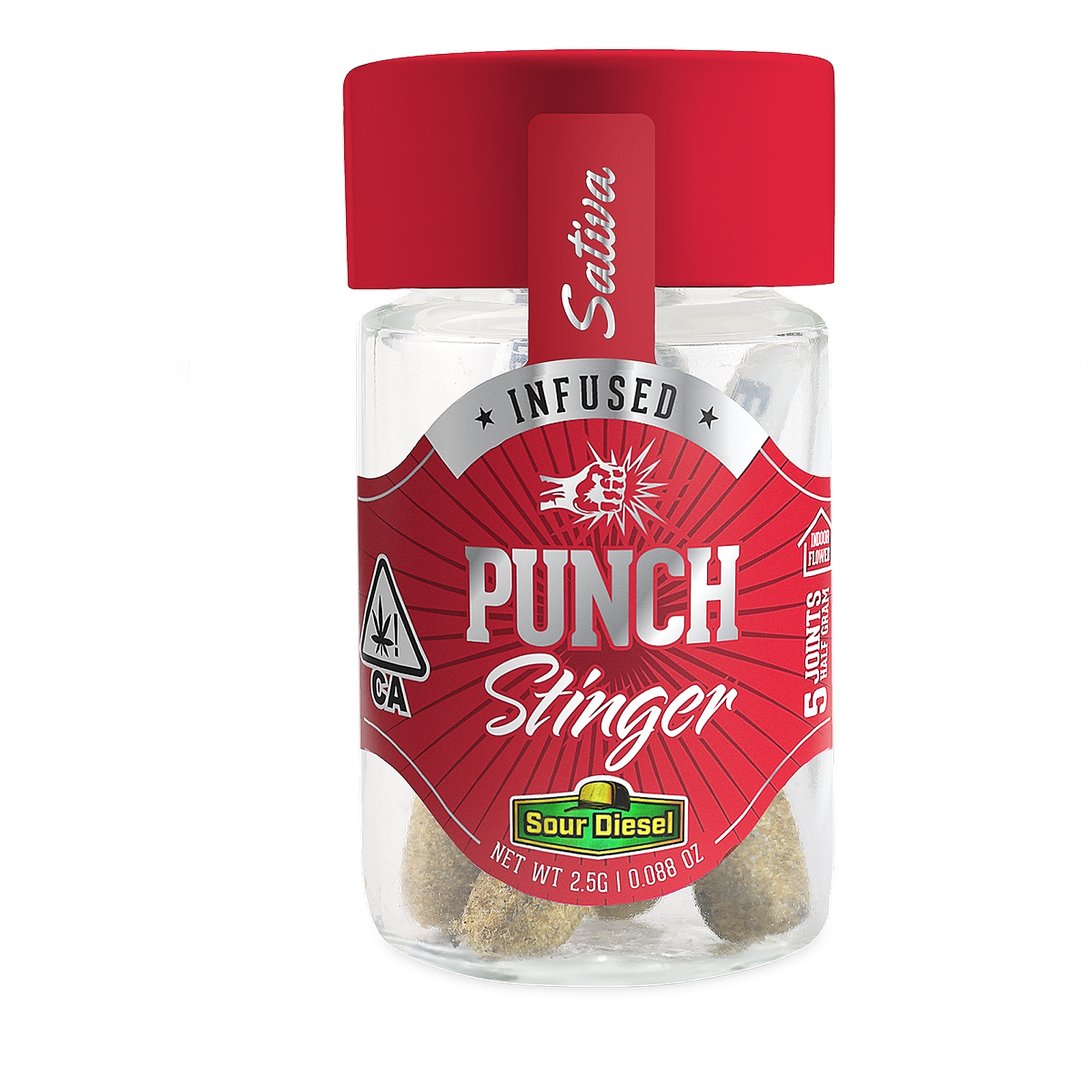 Sour Diesel | 5pk Stinger Pre-rolls
