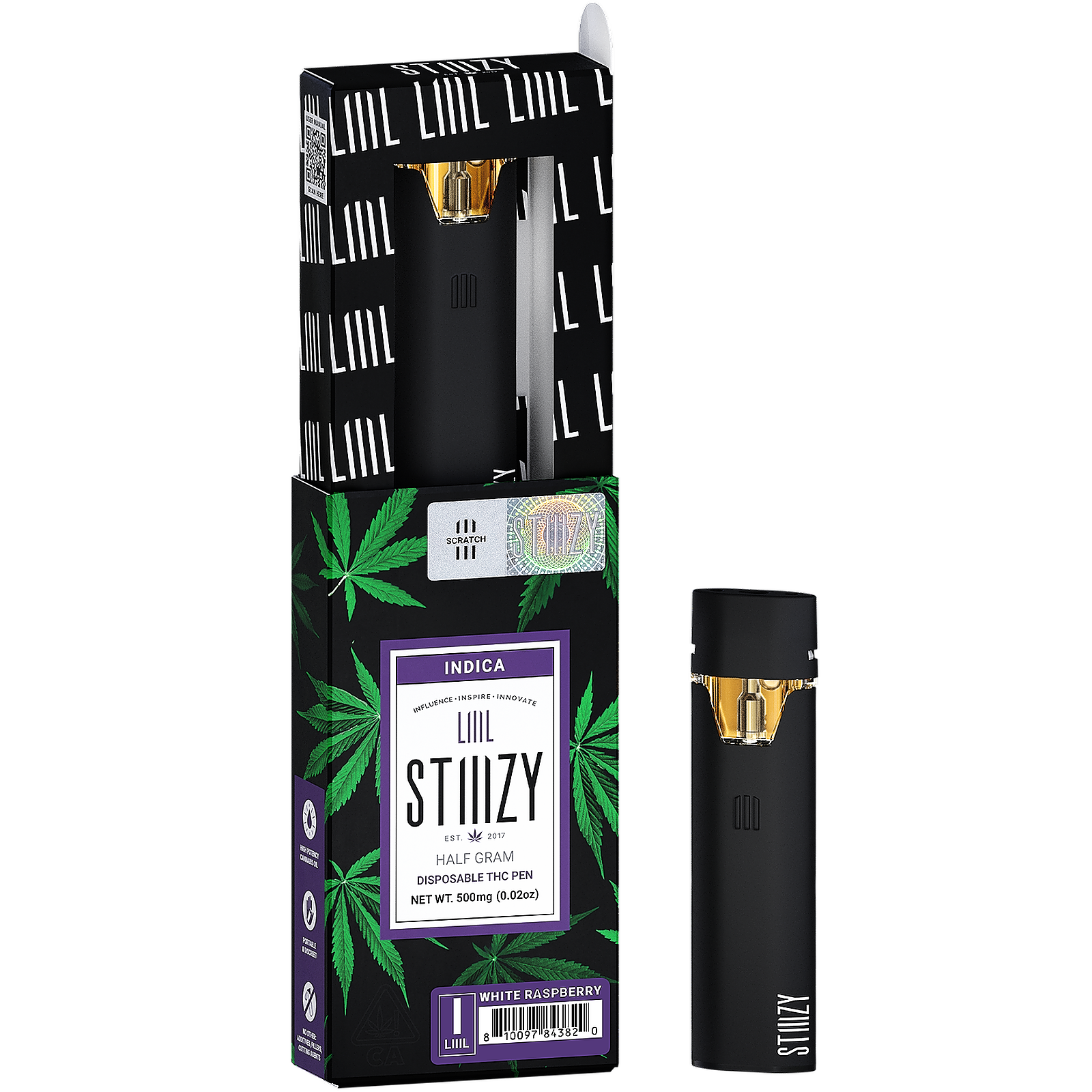 STIIIZY | White Raspberry Disposable 0.5g