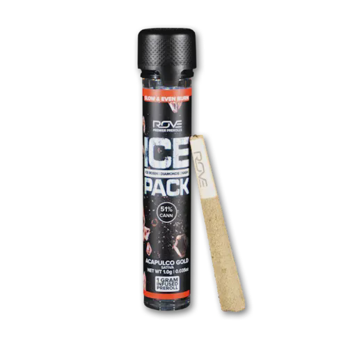 Rove Ice Packs | Acapulco Gold (S) | 1g Rosin, Diamond, Hash Infused Preroll Joint