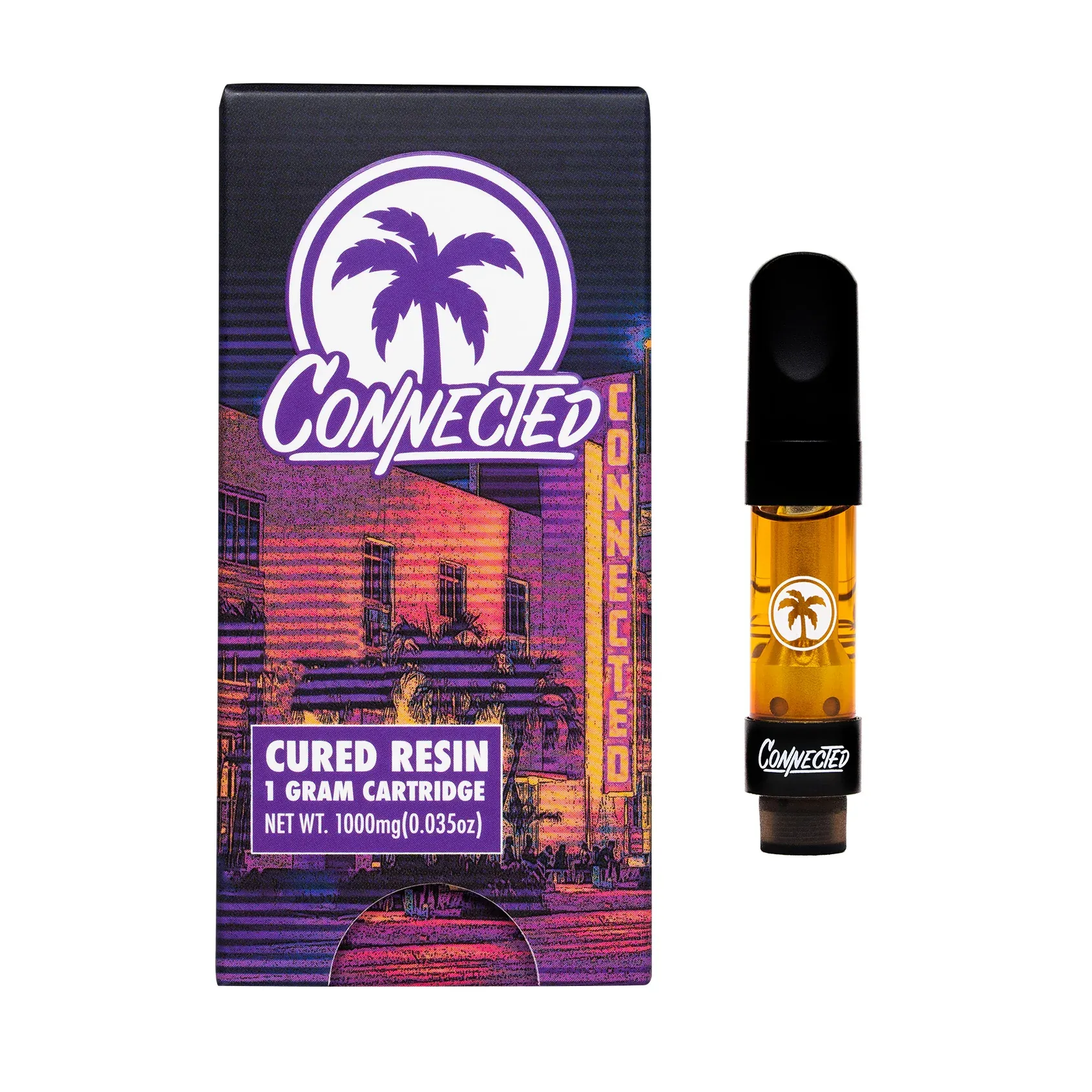 Electric Blue Cured Resin Cart 1g