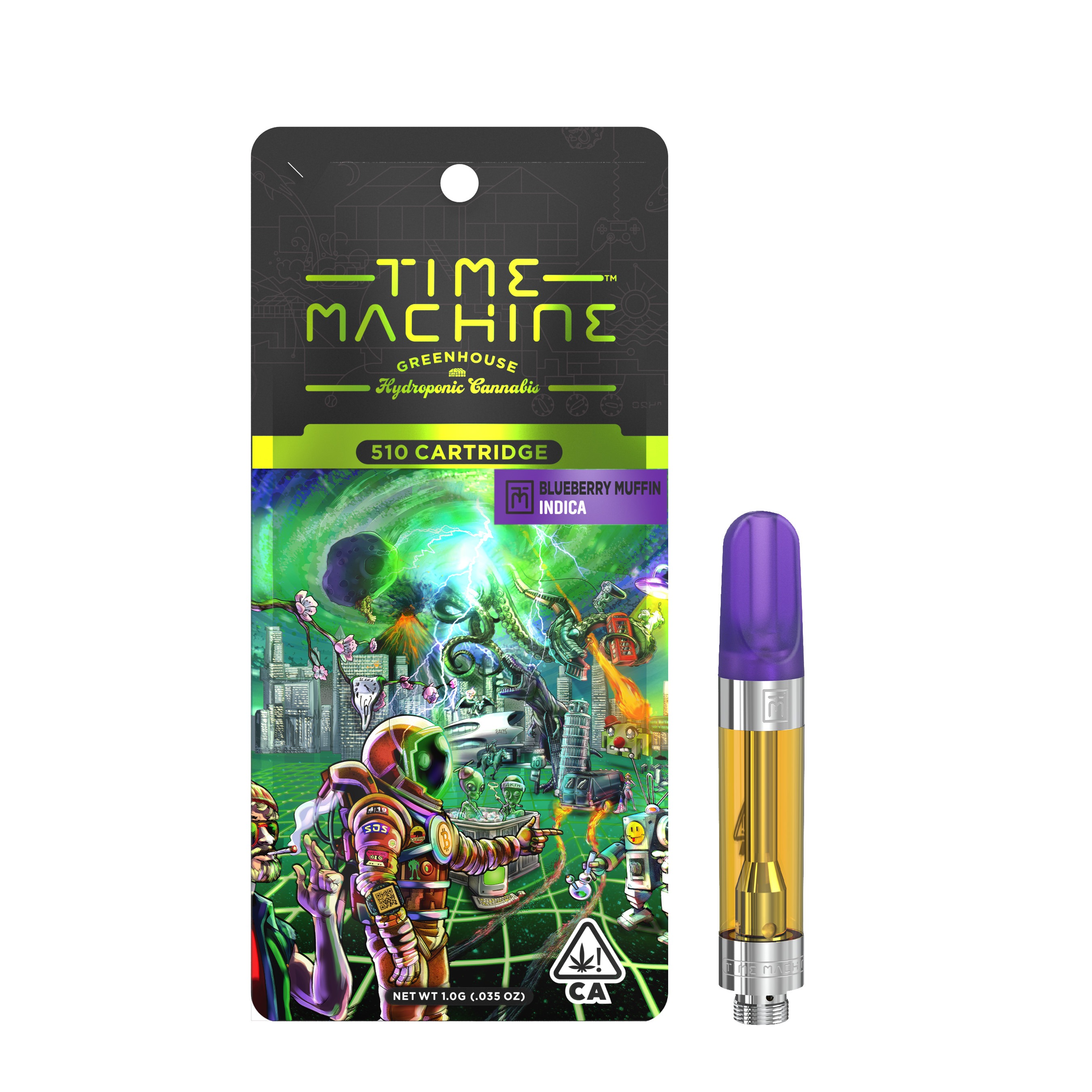 Blueberry Puffin` Indica Vape (1g)