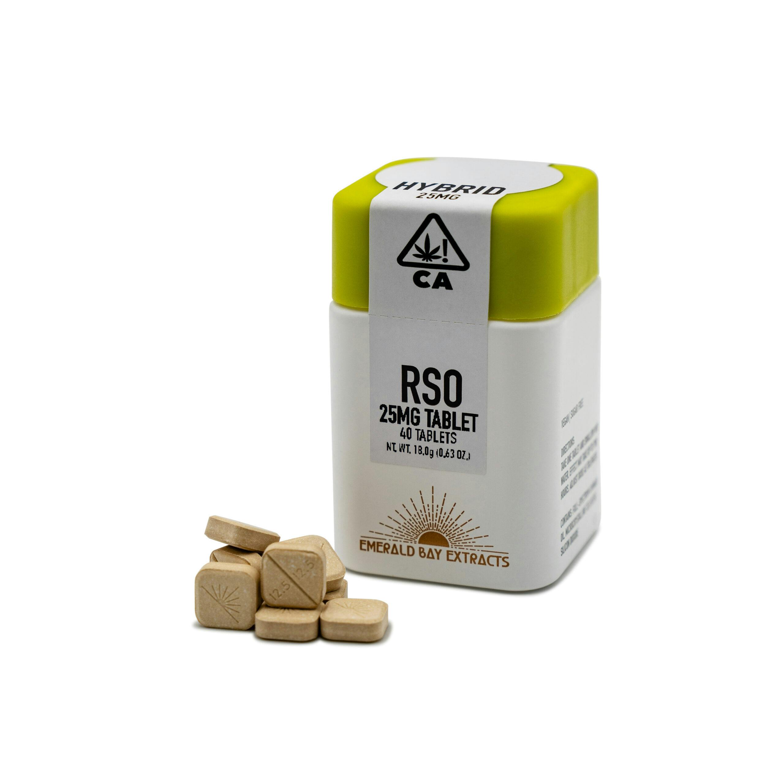 EMERALD BAY, 25MG RSO TABLETS 40CT (H), BLUE ANDEZE