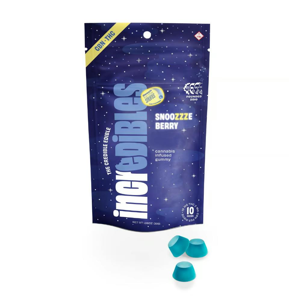 incredibles Snoozzzeberry Ratioed Gummies 12mg ea | 10-Pack | 1:5 THC:CBN